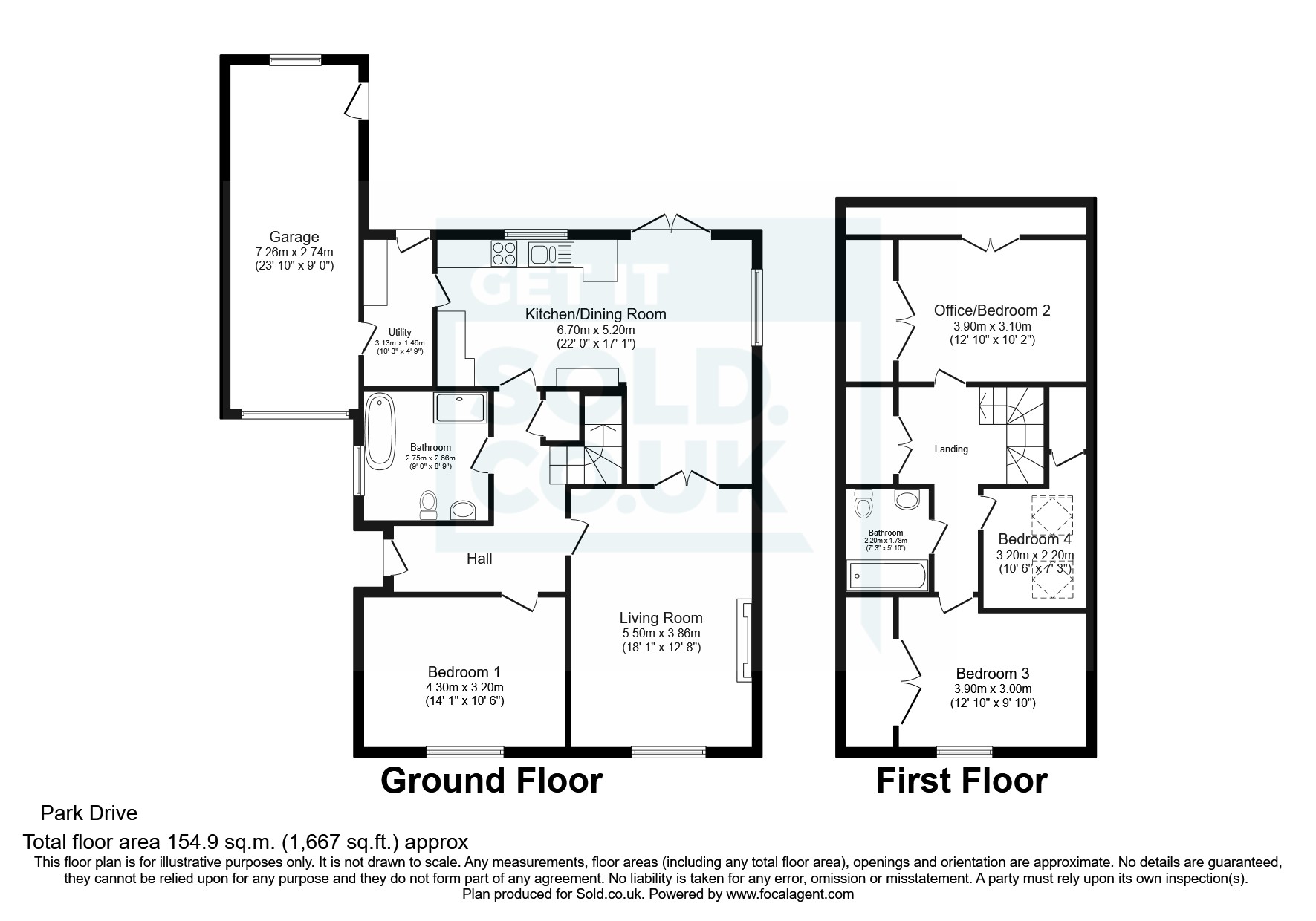 Park Drive, Whitehaven, Cumbria CA28, 4 bedroom bungalow for sale