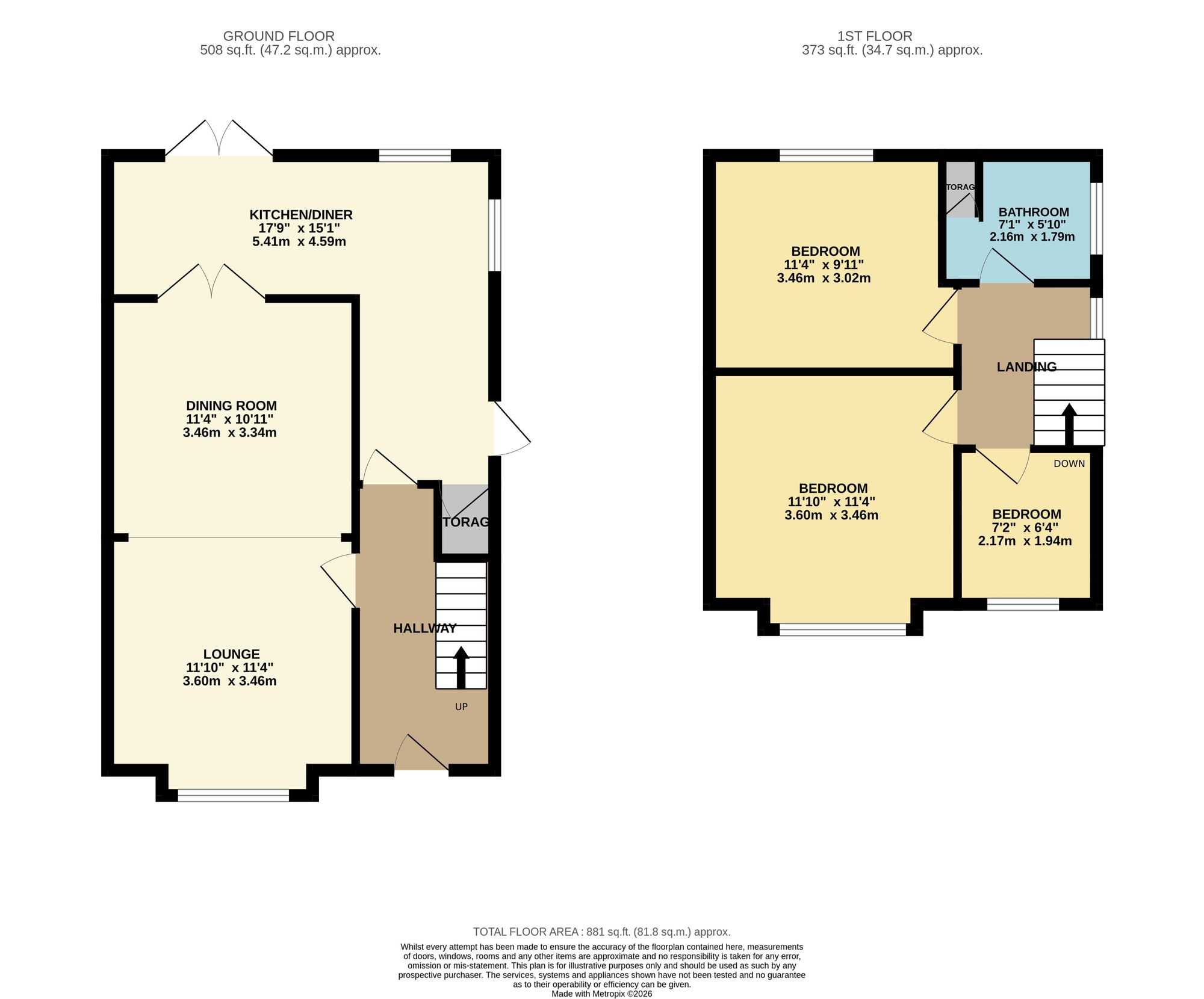 383 Middleton Road, Manchester floorplan