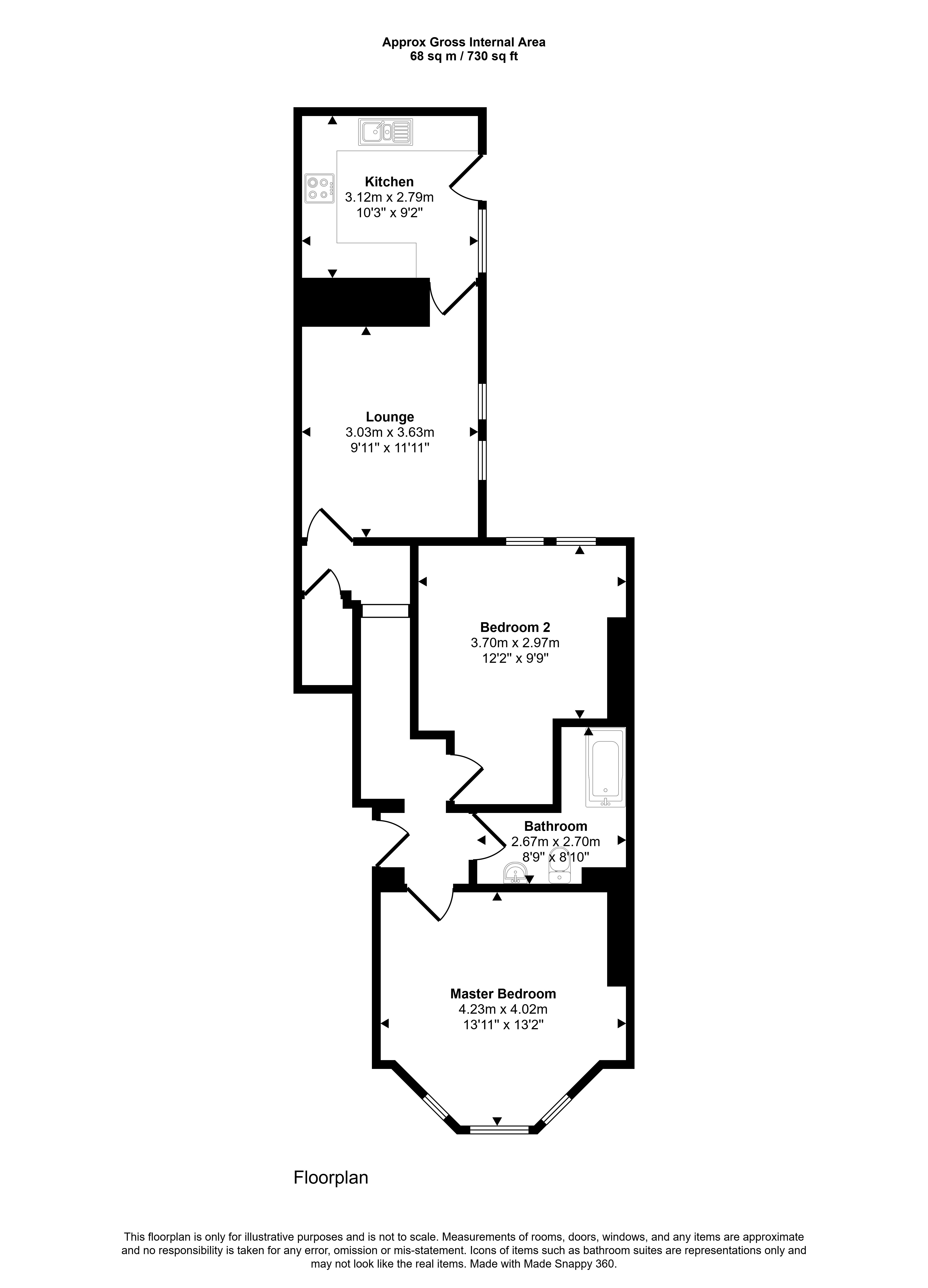 Grosvenor Road, Newcastle upon Tyne floorplan