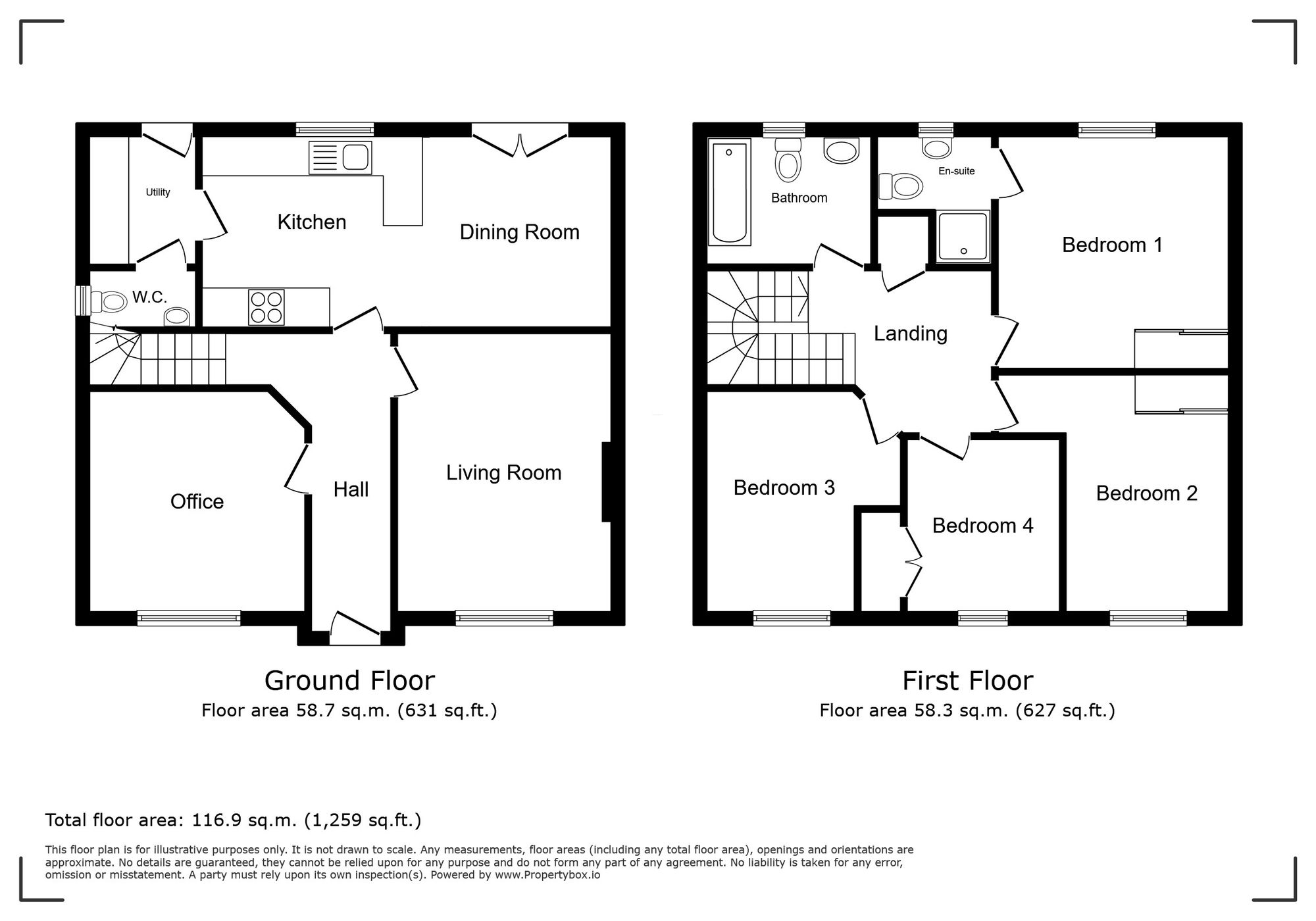 21 Cornwell Avenue, Crawley floorplan
