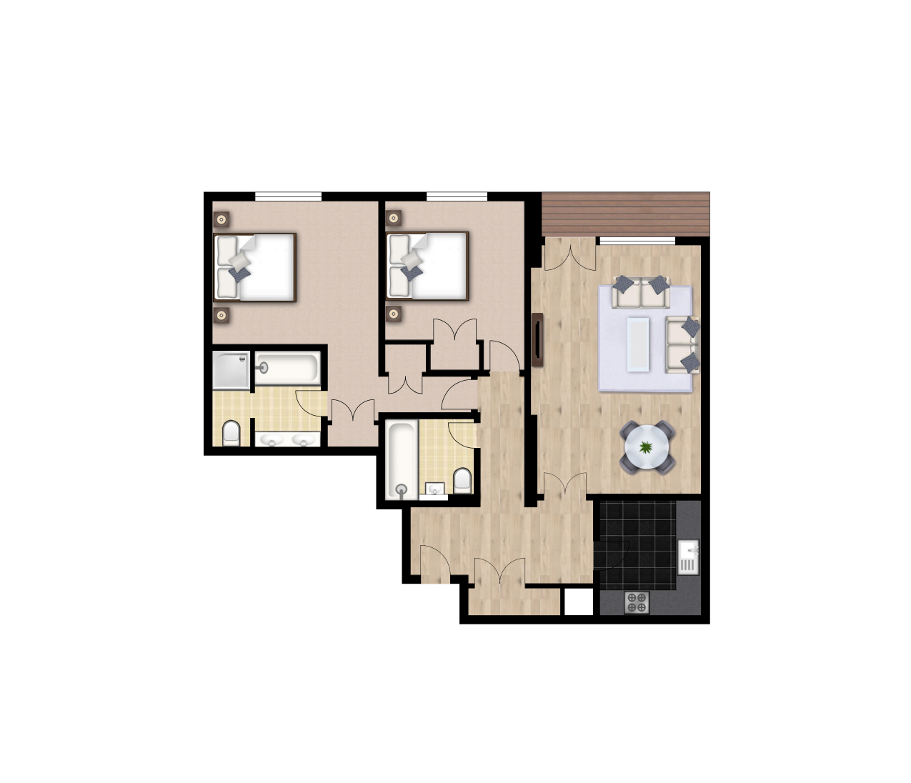 24, Circus Apartments, London floorplan