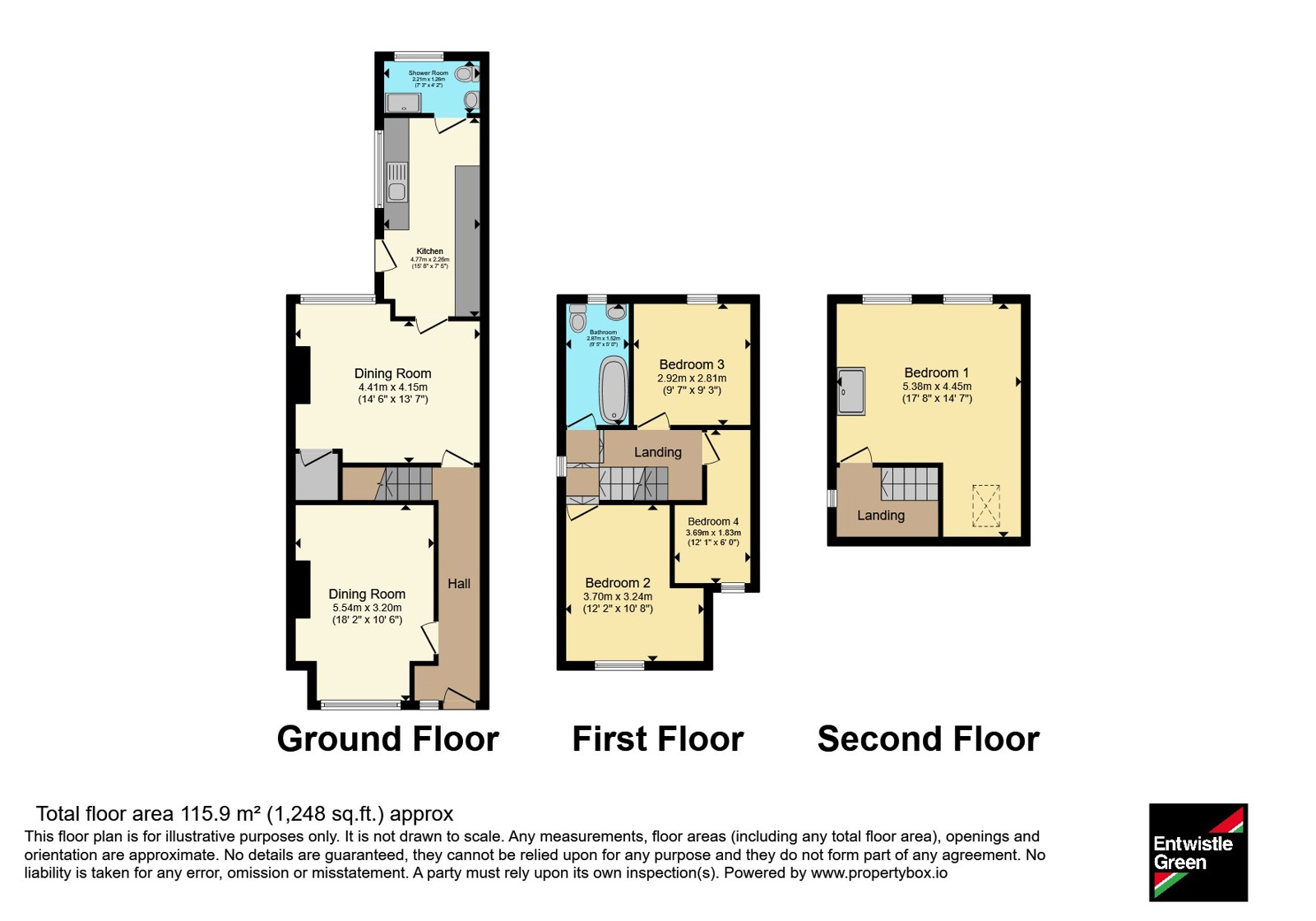 64, Portland Road, Lancashire floorplan
