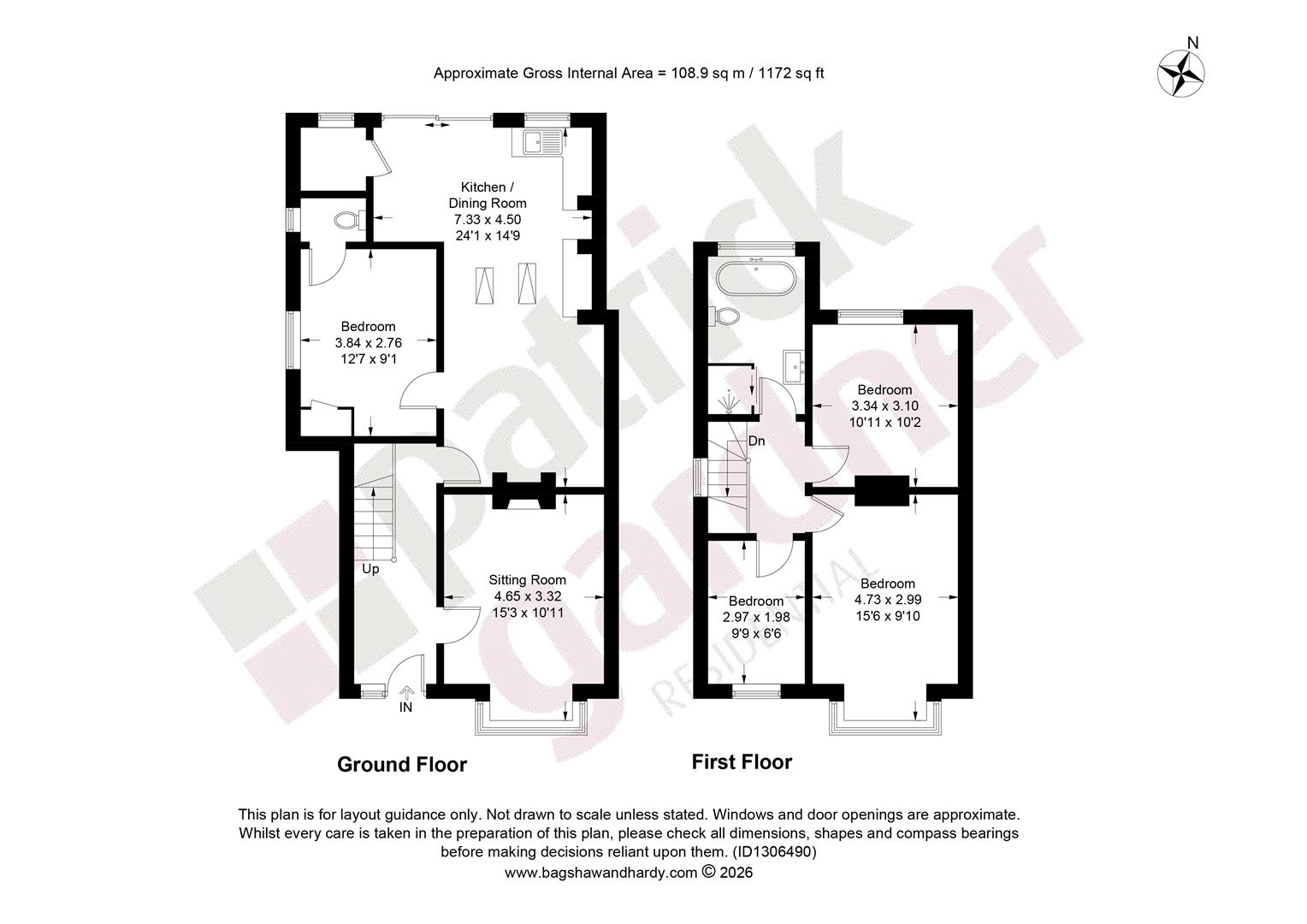 89, Fairfield Drive, Dorking floorplan