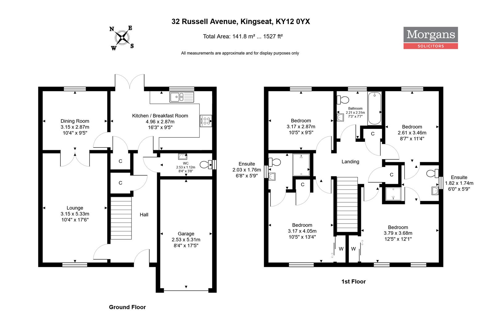 32, Russell Avenue, Kingseat floorplan