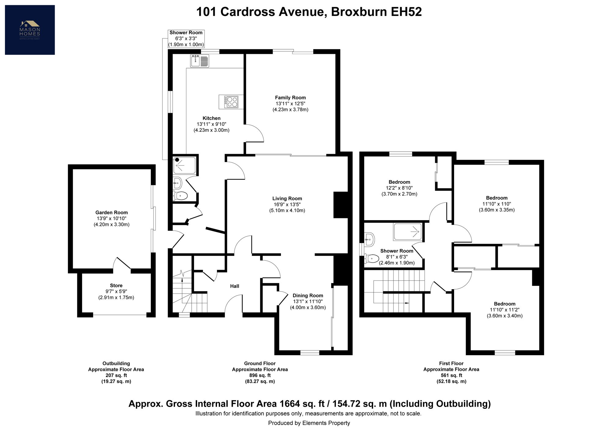 101 Cardross Avenue, Broxburn floorplan