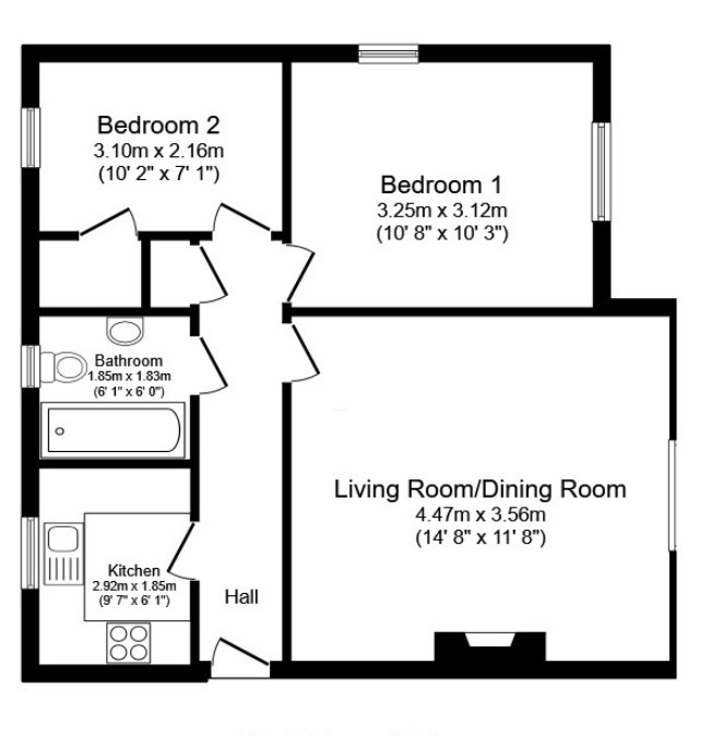63, Henley Road, Bedford floorplan