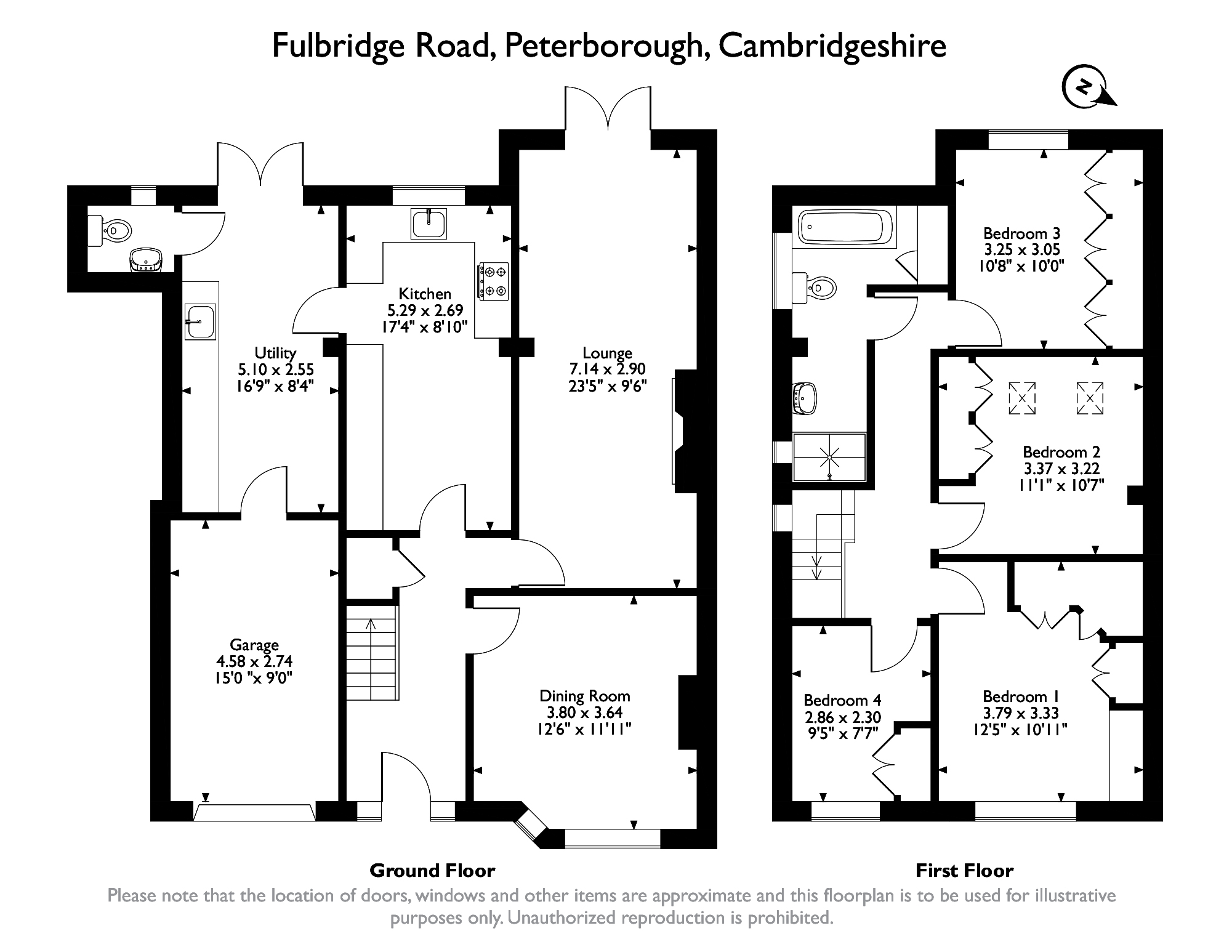 405, Fulbridge Road, Peterborough floorplan