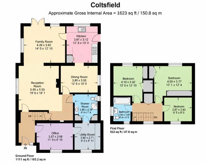 Coltsfield, Stansted floorplan