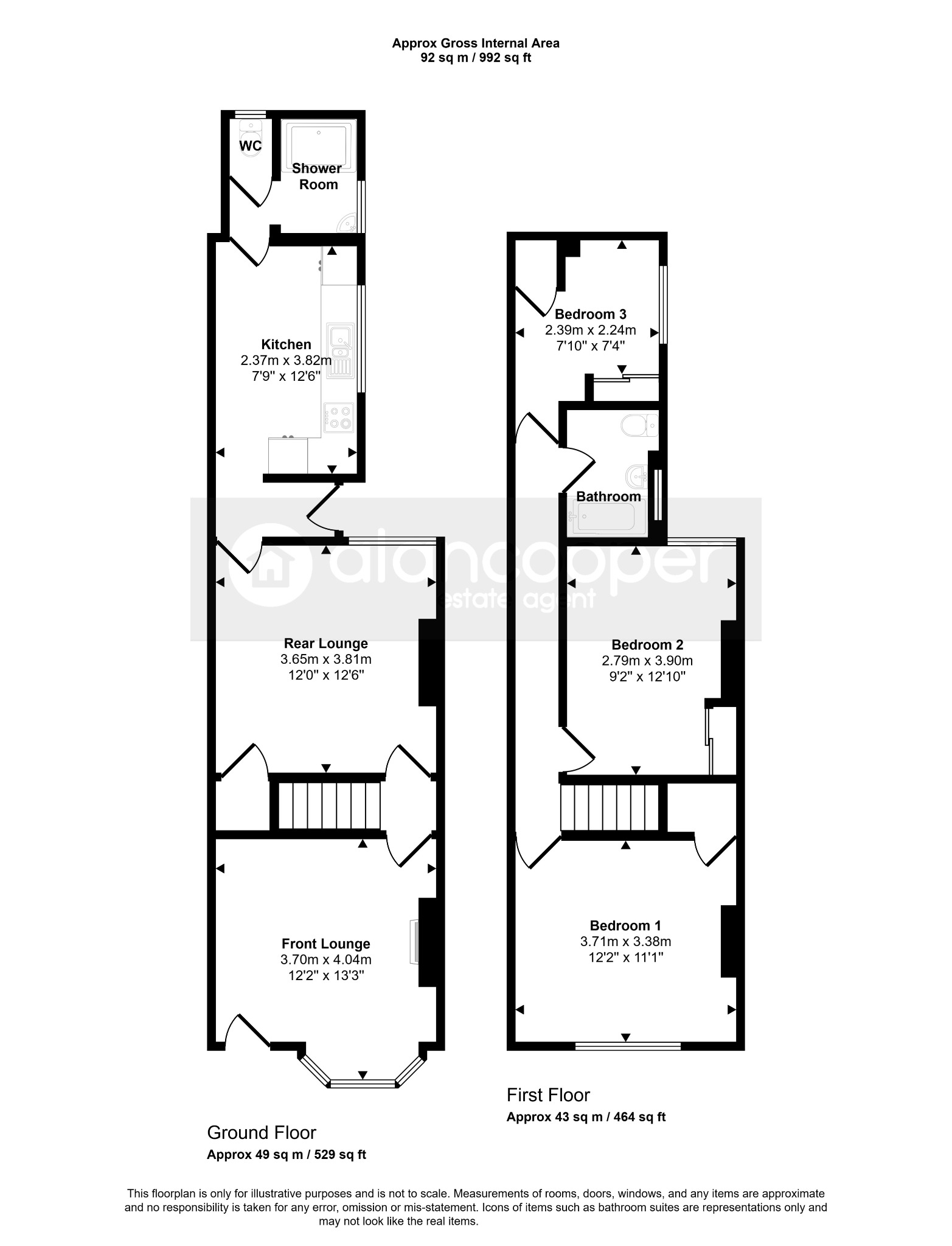 58 Earls Road, Nuneaton, Warwickshire floorplan