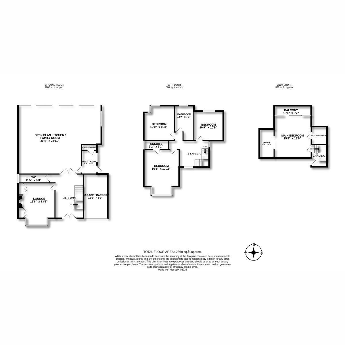 3, Chadwick Road, Westcliff-on-Sea floorplan