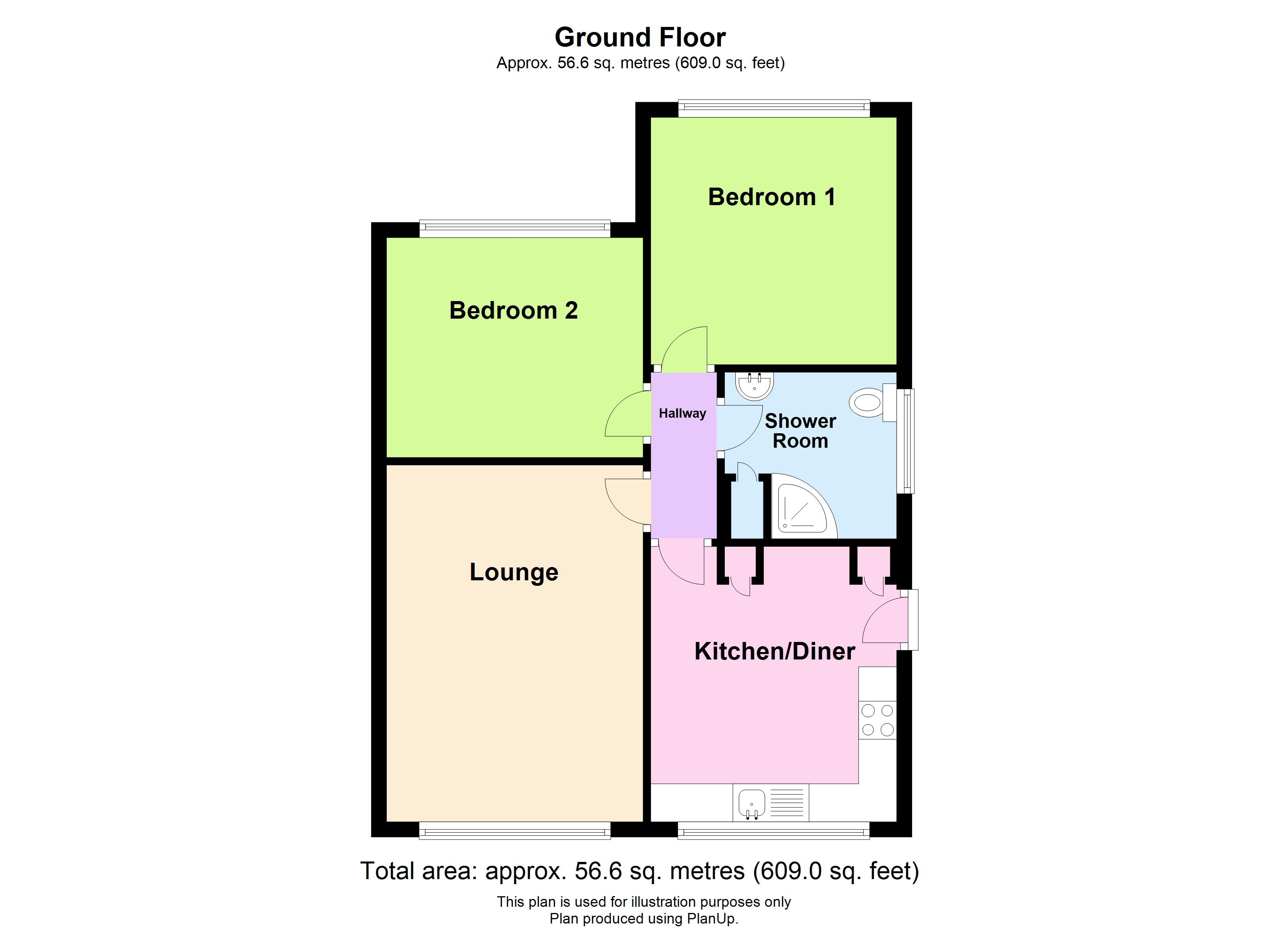 St. Albans Way, Wickersley, Rotherham, South Yorkshire S66, 2 bedroom bungalow for sale