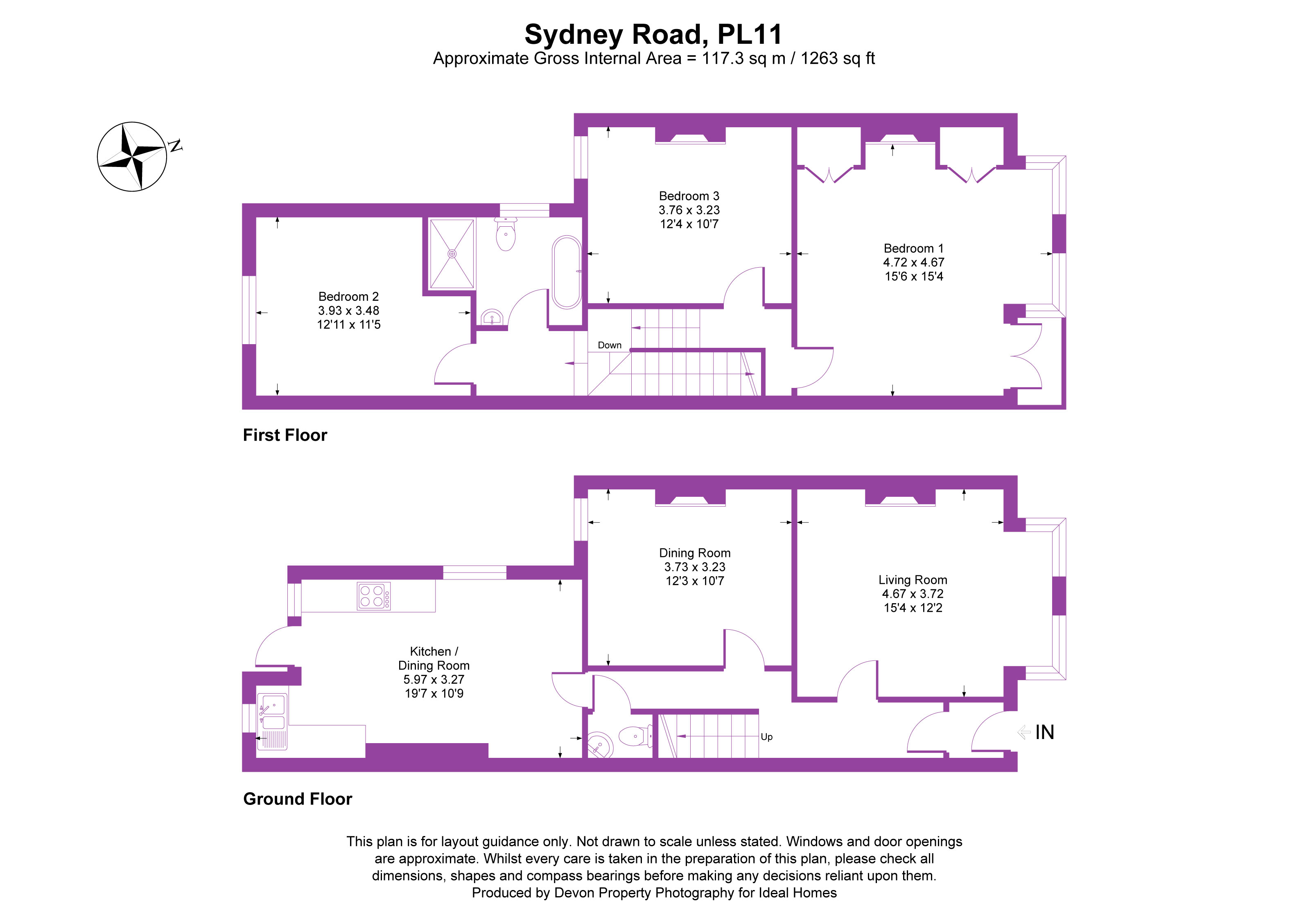 23, Sydney Road, Cornwall floorplan