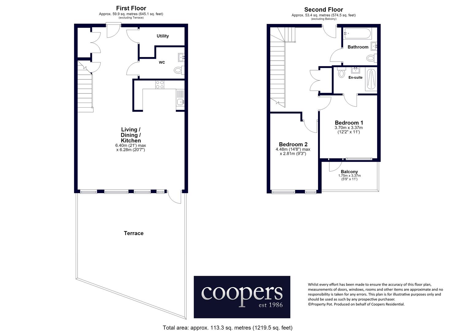Flat 4 Bryant Apartments, Perceval Square, College Road, Harrow floorplan