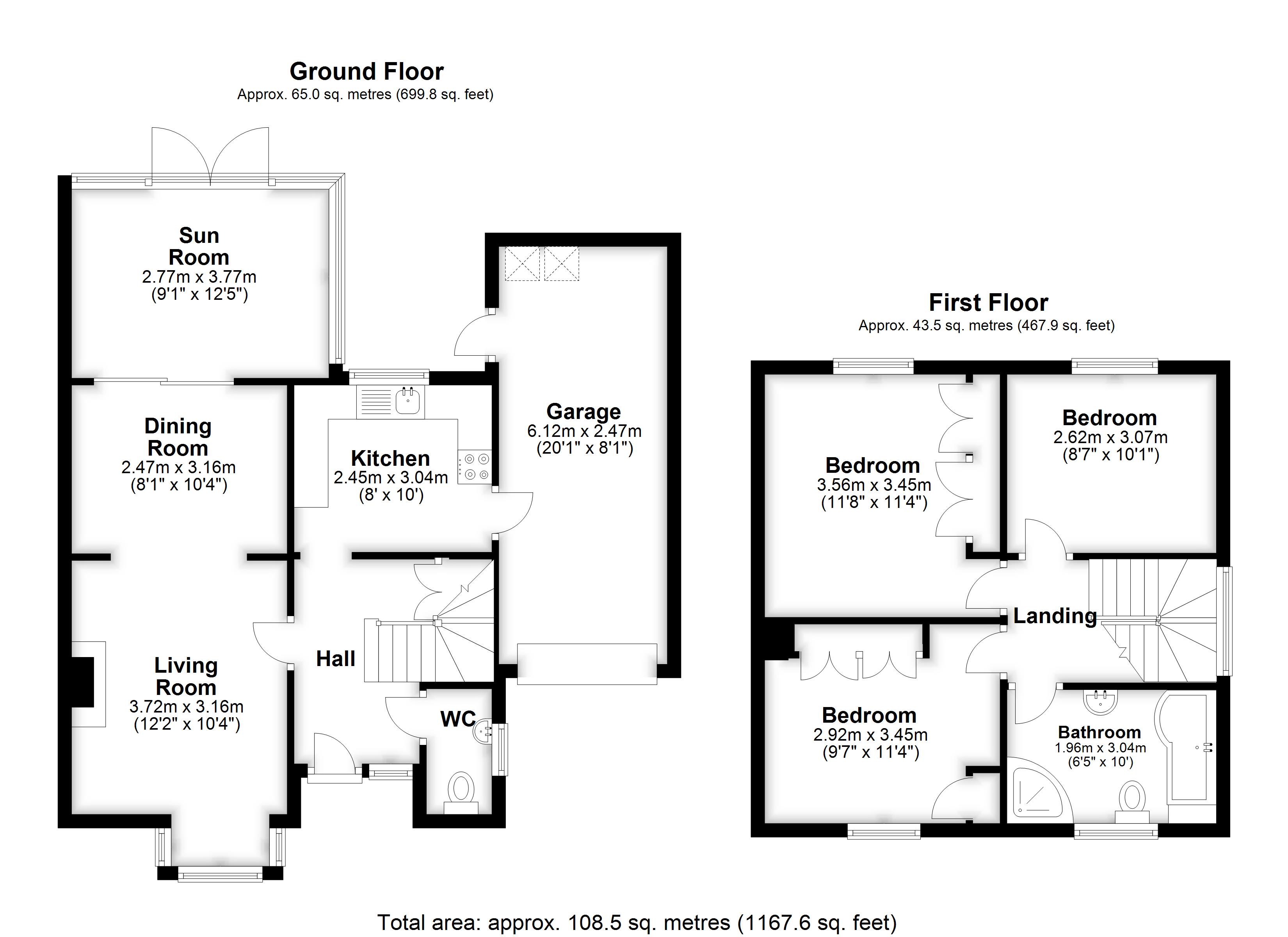 3 Bedrooms Link-detached house for sale in Park View Rise, Telscombe Cliffs, Peacehaven BN10