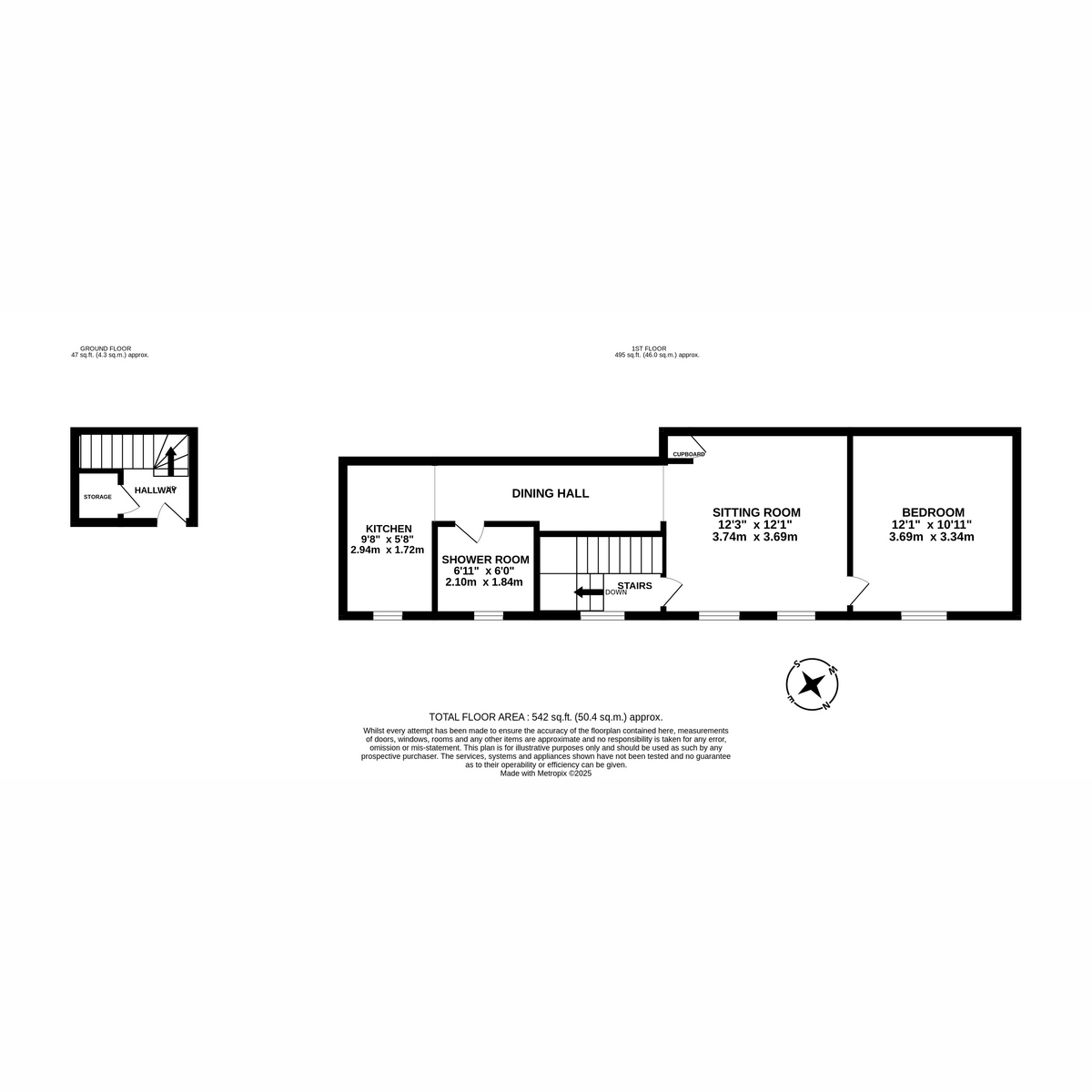 Flat Flat 6, Flat 6 The Bull Inn, Bull Street, Southam floorplan