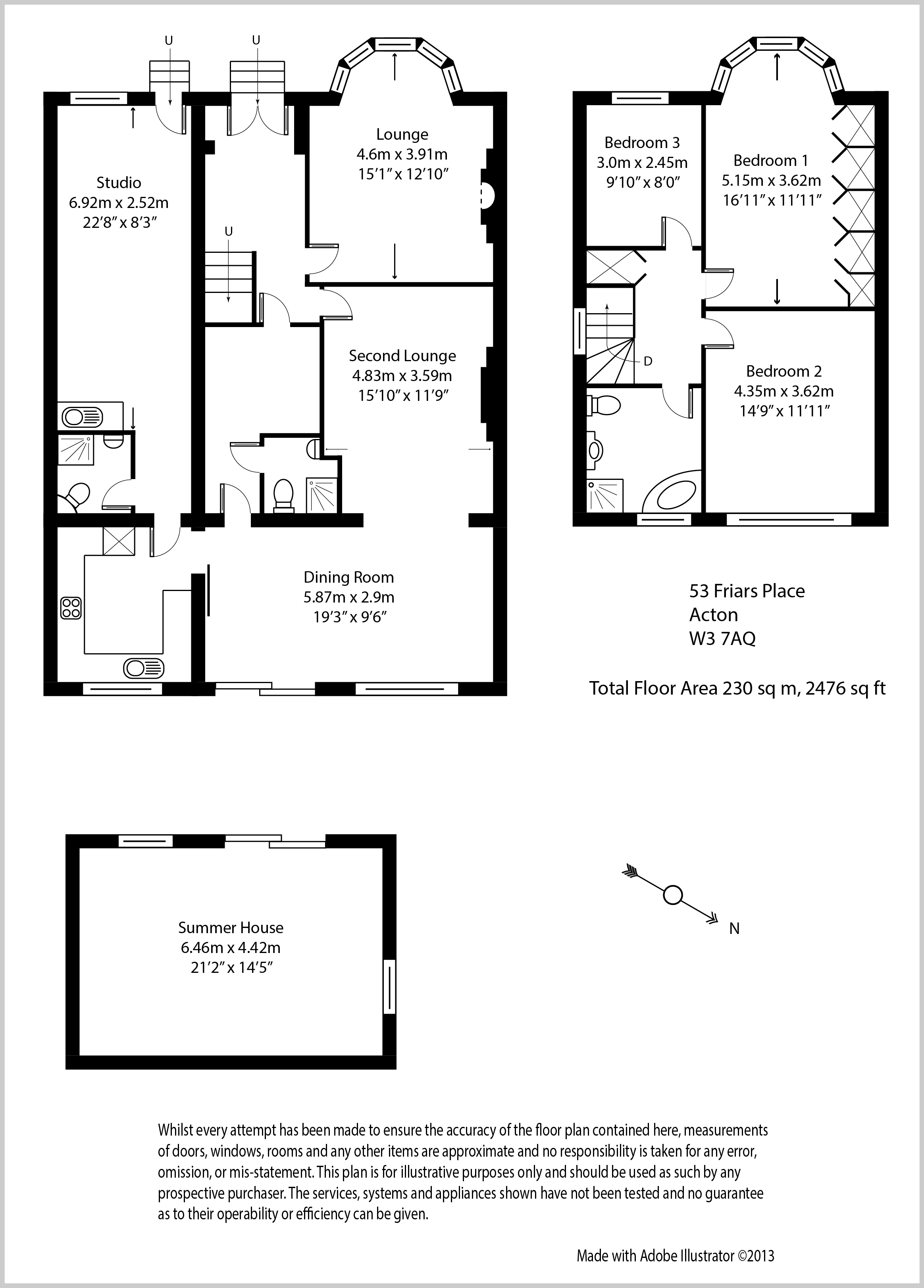 53, Friars Place Lane, London floorplan