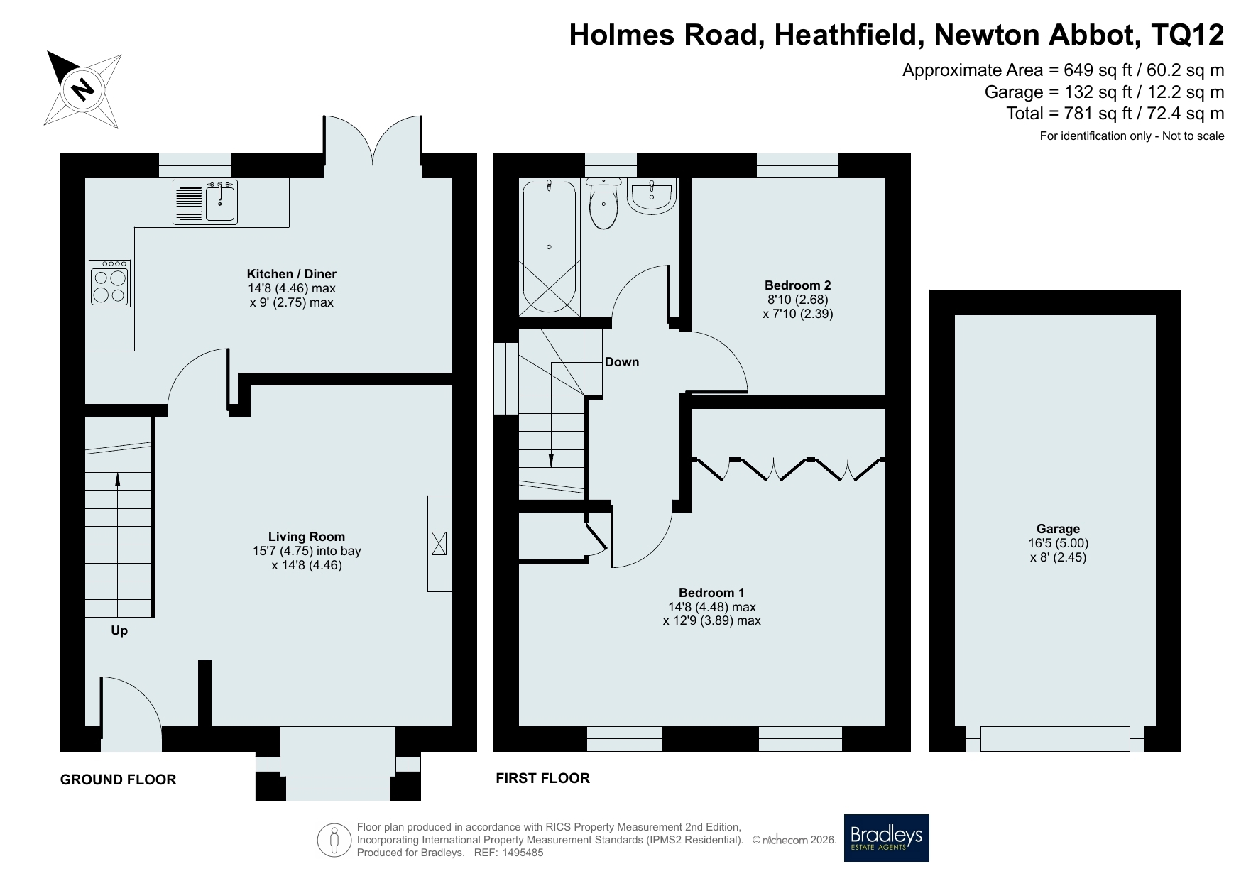 11, Holmes Road, Newton Abbot floorplan