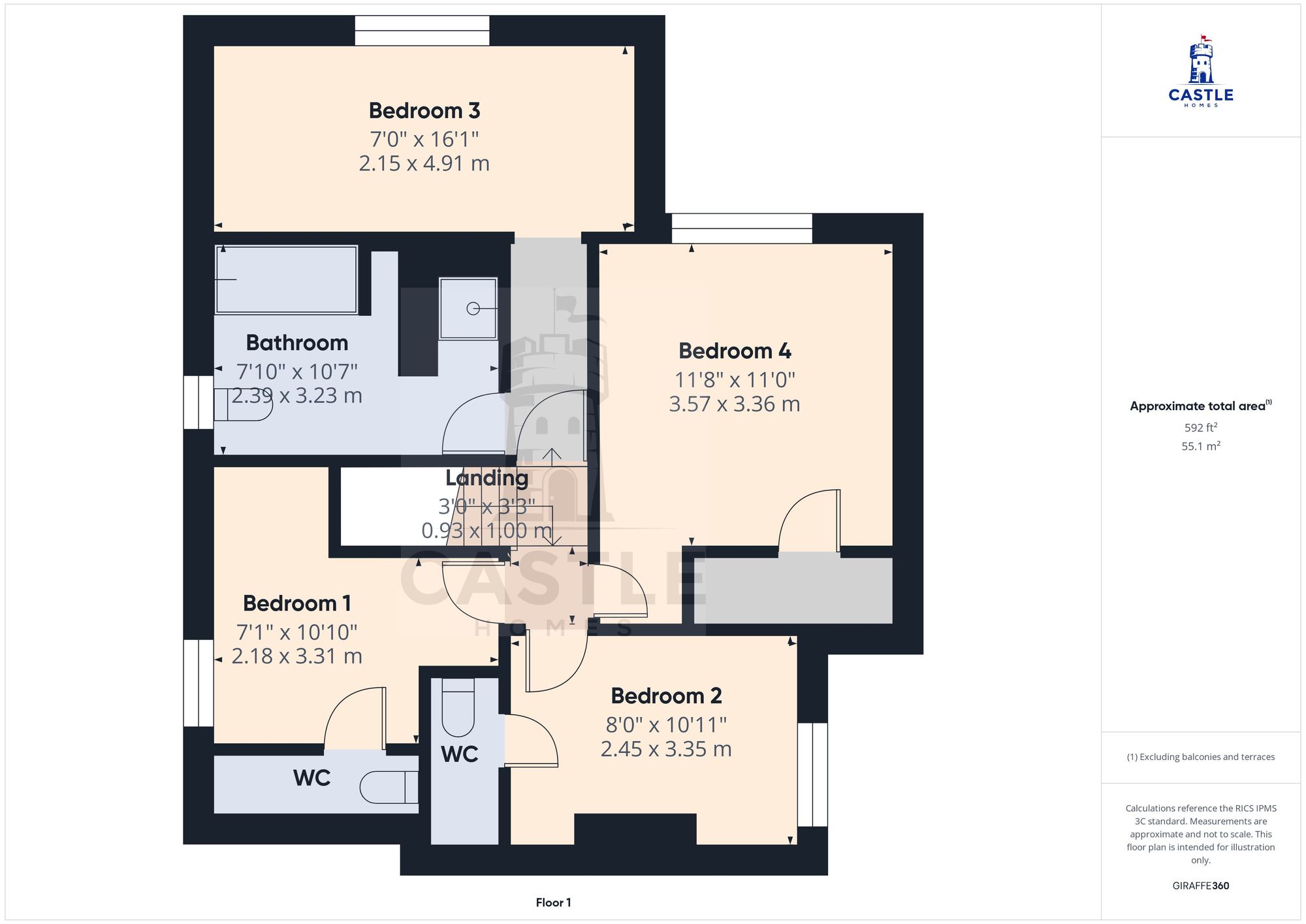 Room 1, 4, Alpha Grove, Stockton-On-Tees floorplan
