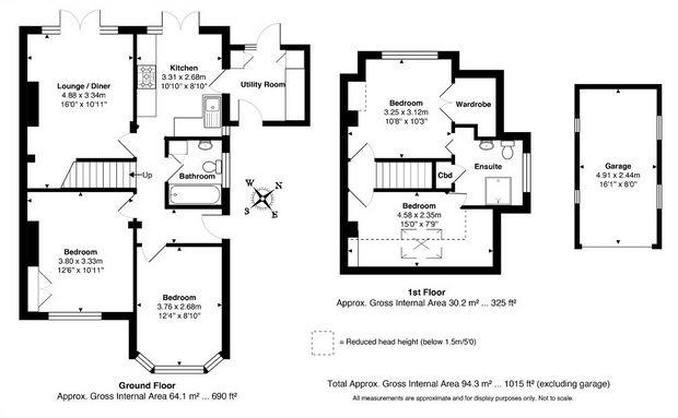 4 Bedrooms Semi-detached bungalow for sale in Saffron Platt, Guildford, Surrey GU2