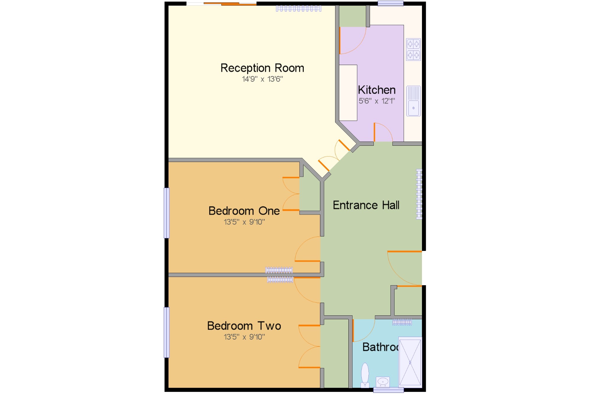 2 Bedrooms Flat for sale in Thorpe Court, Waverley Road, Enfield EN2