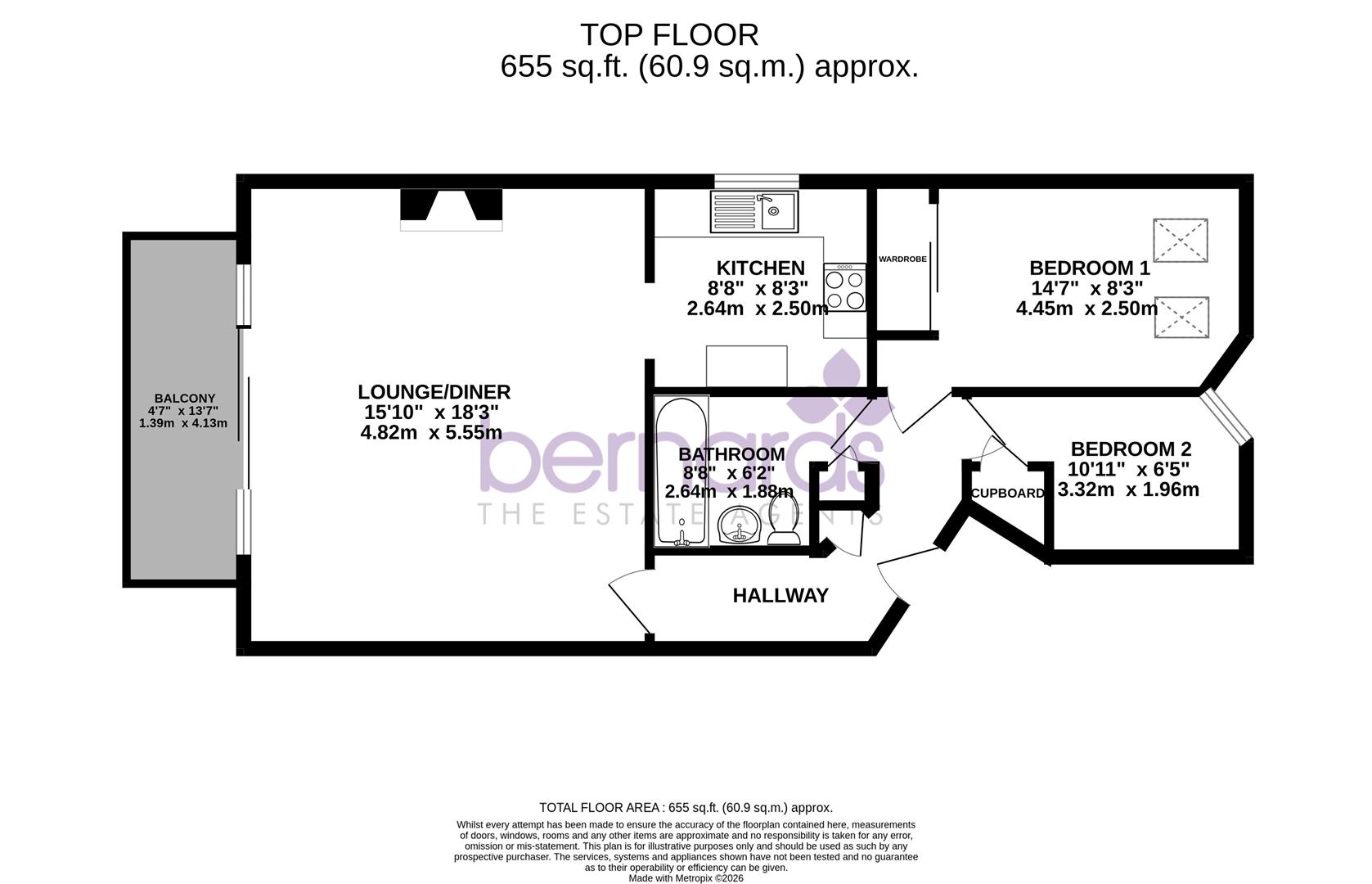 5 Victory Court, 23 Marine Parade West, Lee-On-The-Solent floorplan