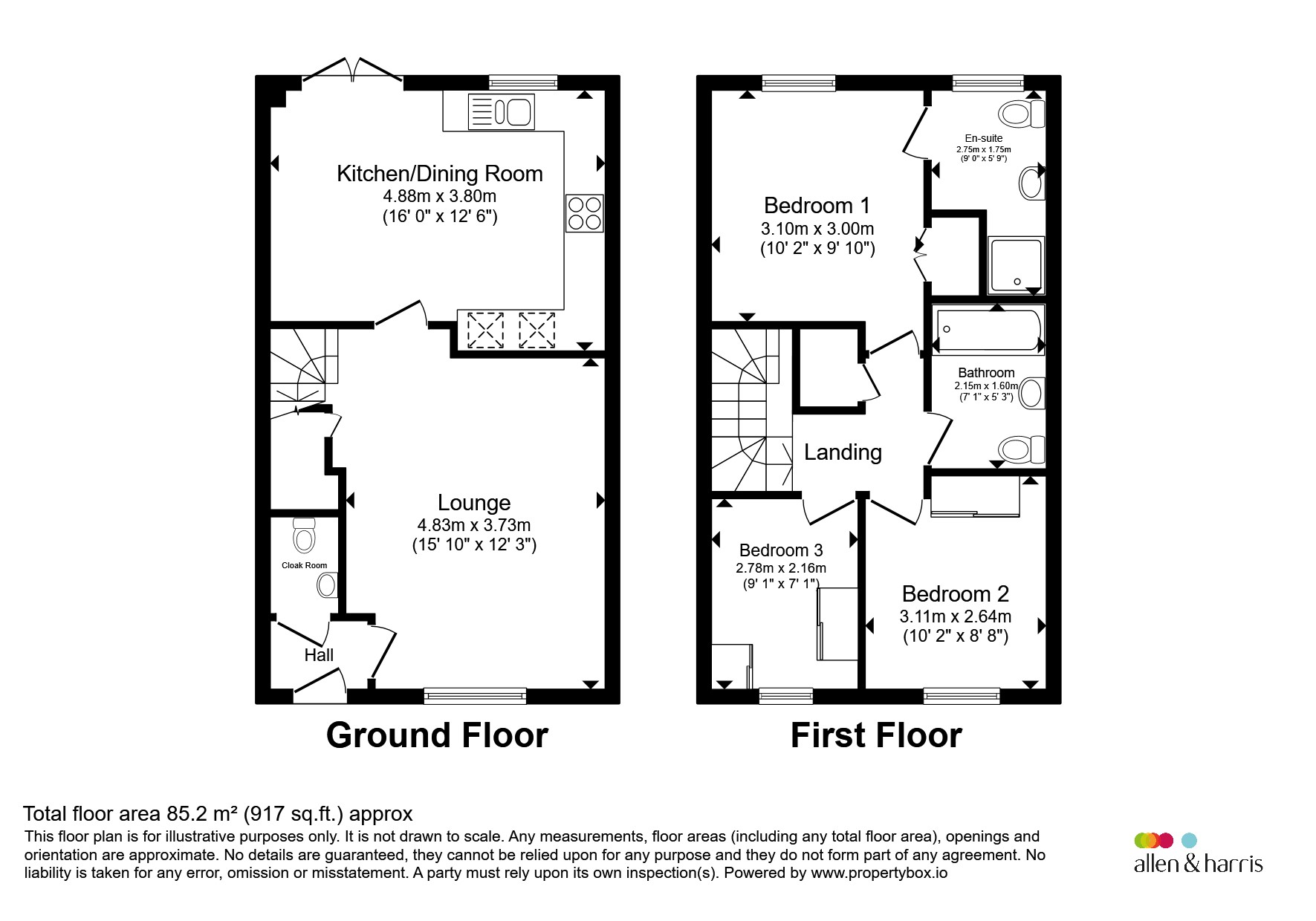 75, Pentrebane Drive, Cardiff floorplan