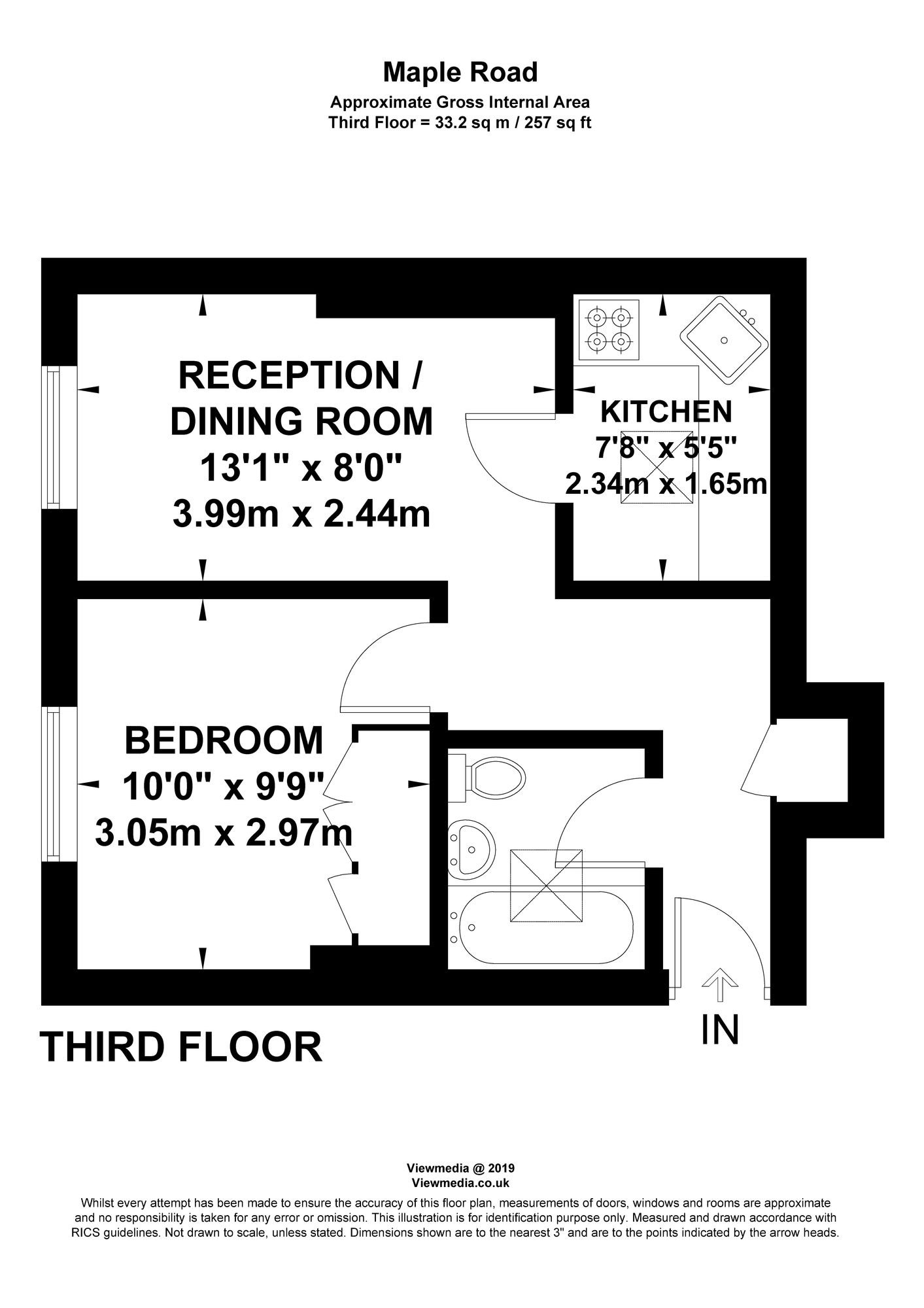 1 Bedrooms Flat for sale in Maple Road, Surbiton KT6