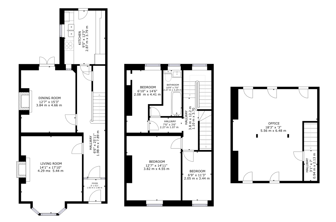 61, Claremont Terrace, Blyth floorplan