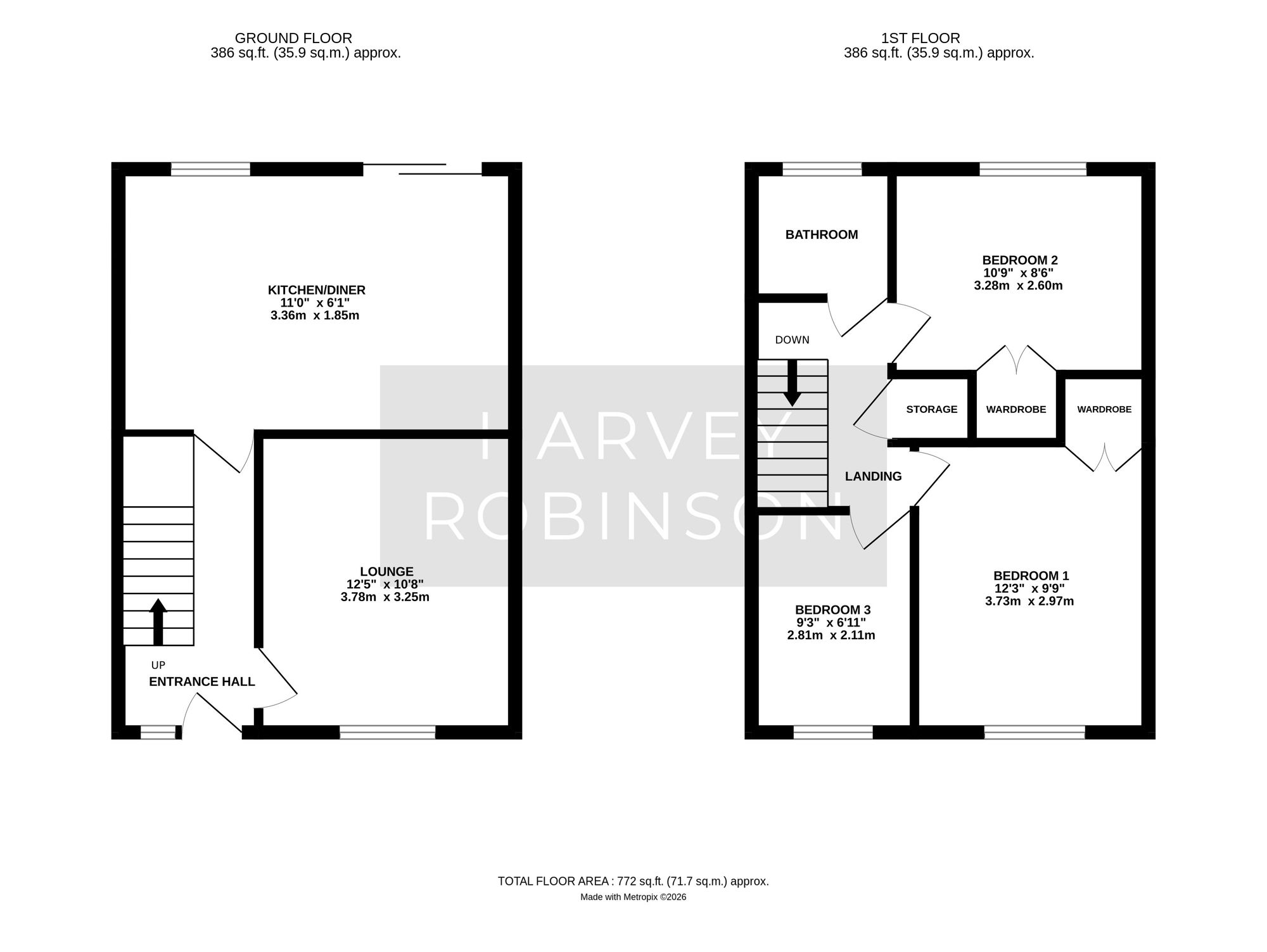 27 Chapel Road, Huntingdon floorplan