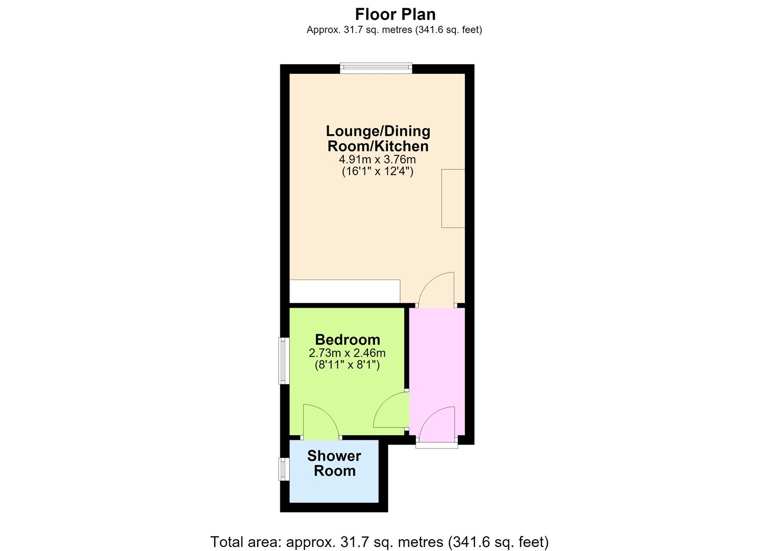 Flat 4, 77a, Rowlands Road, Worthing floorplan