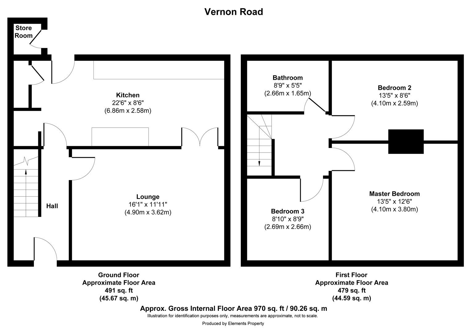 30, Vernon Road, Barnsley floorplan