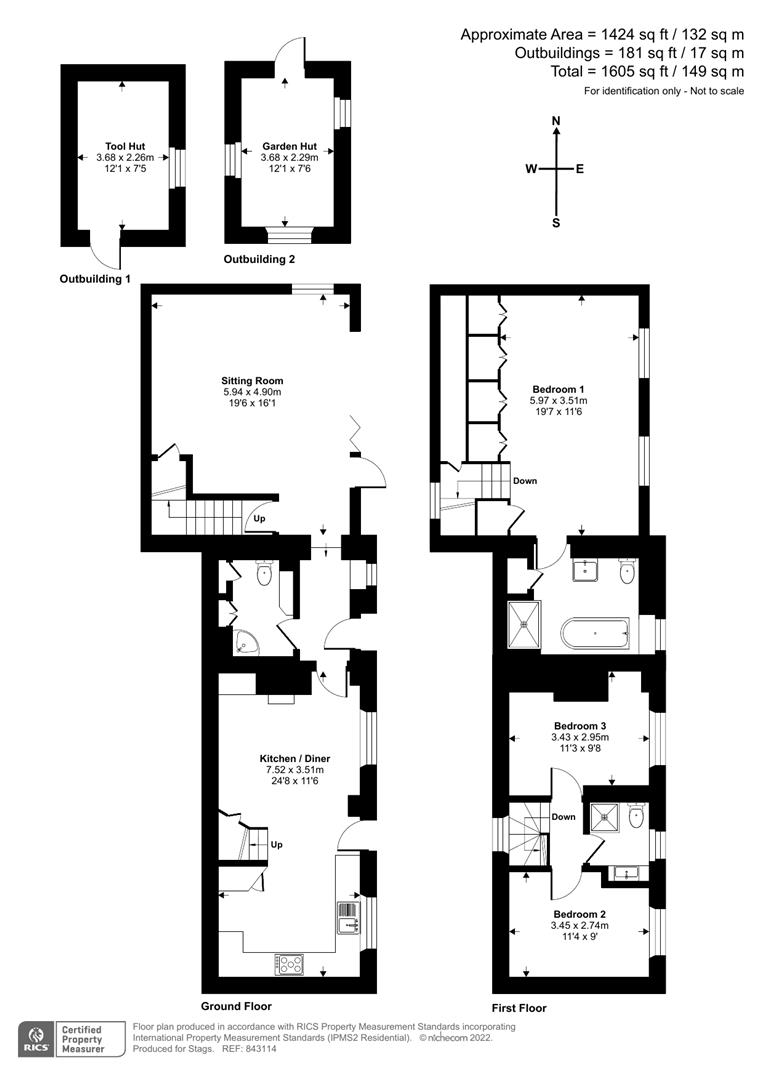 Brocton Cottage, Bodmin floorplan