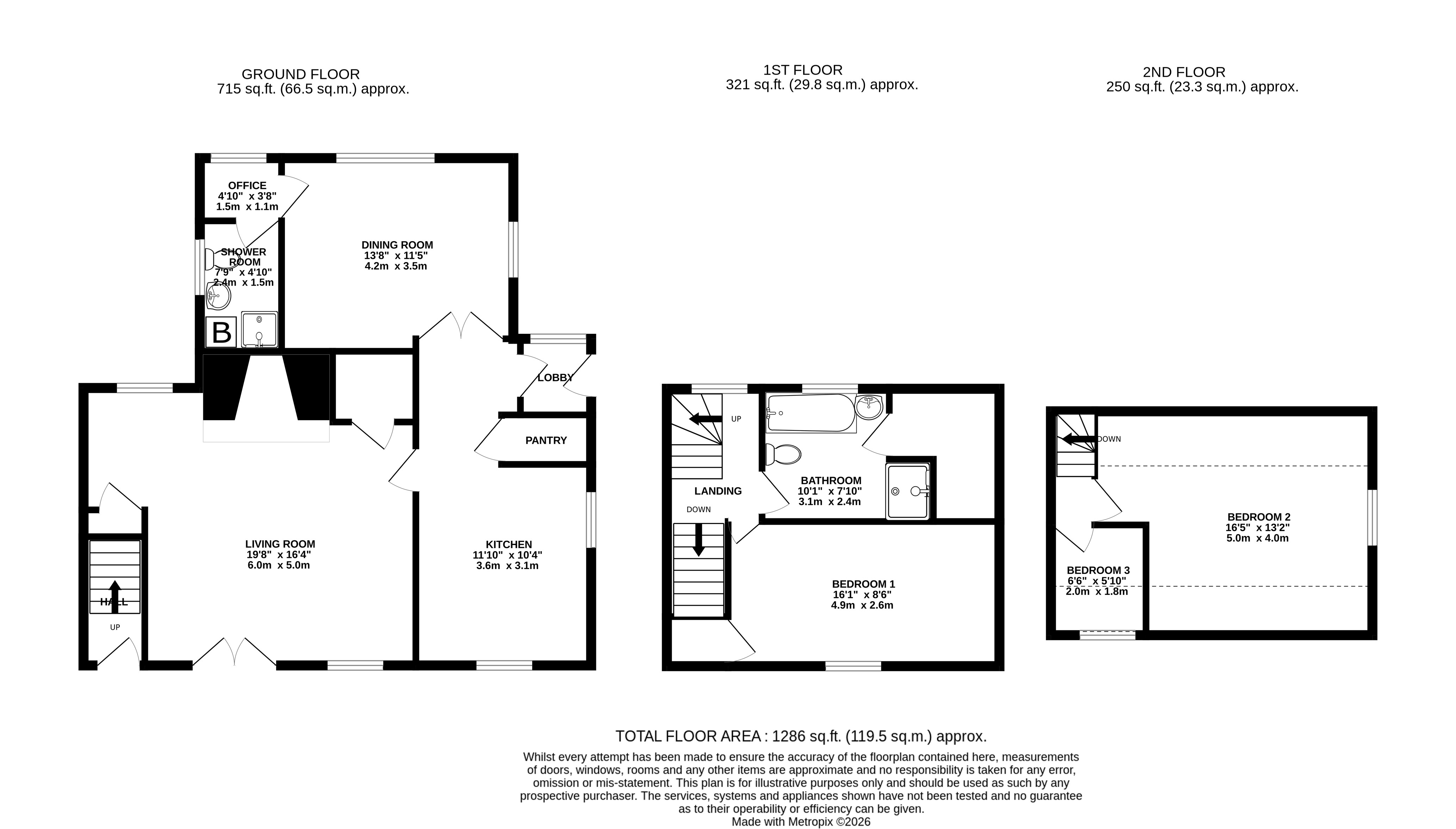 96, Tilkey Road, Colchester floorplan