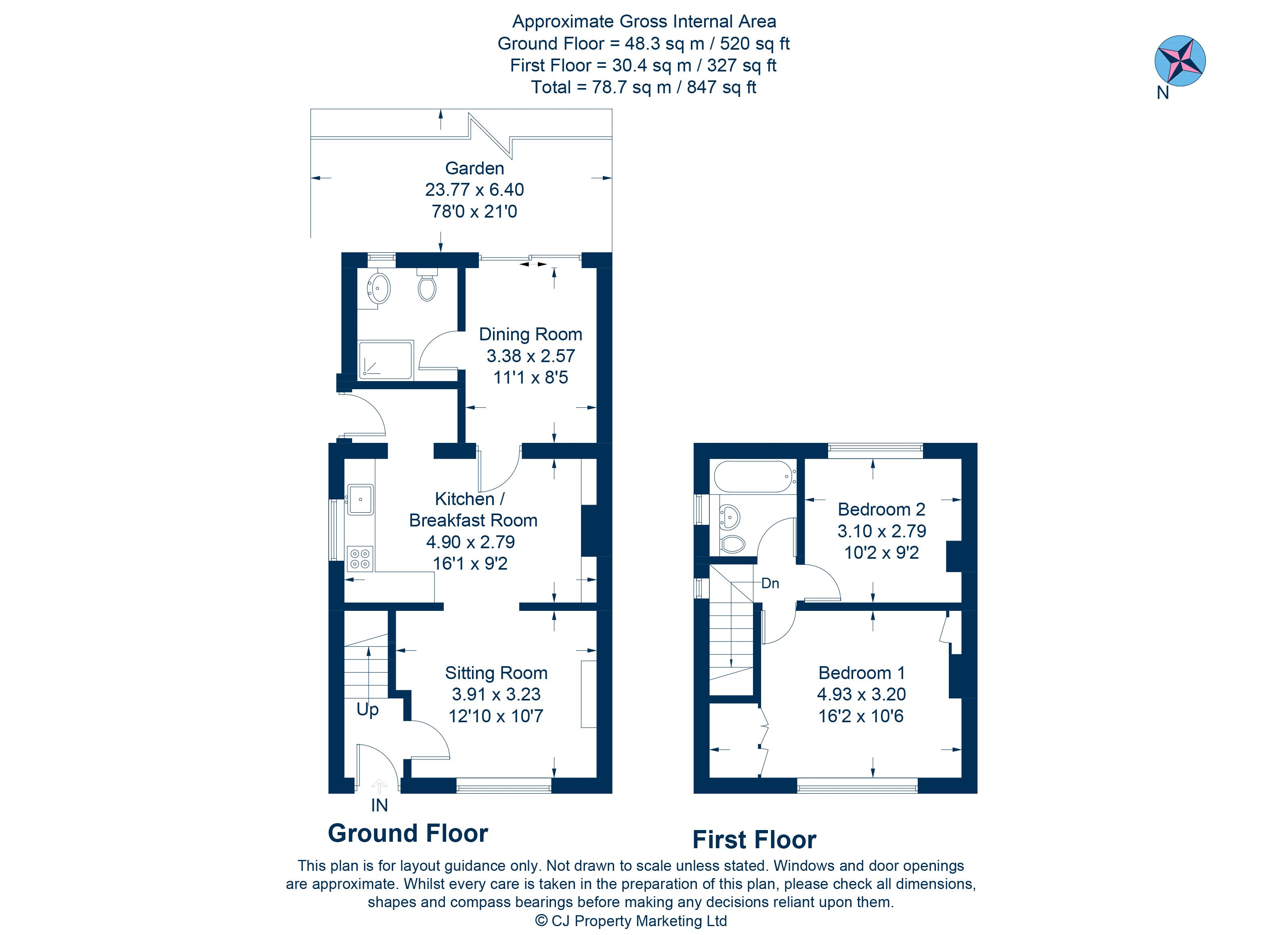 2 Bedrooms Semi-detached house for sale in Collingwood Avenue, Didcot OX11