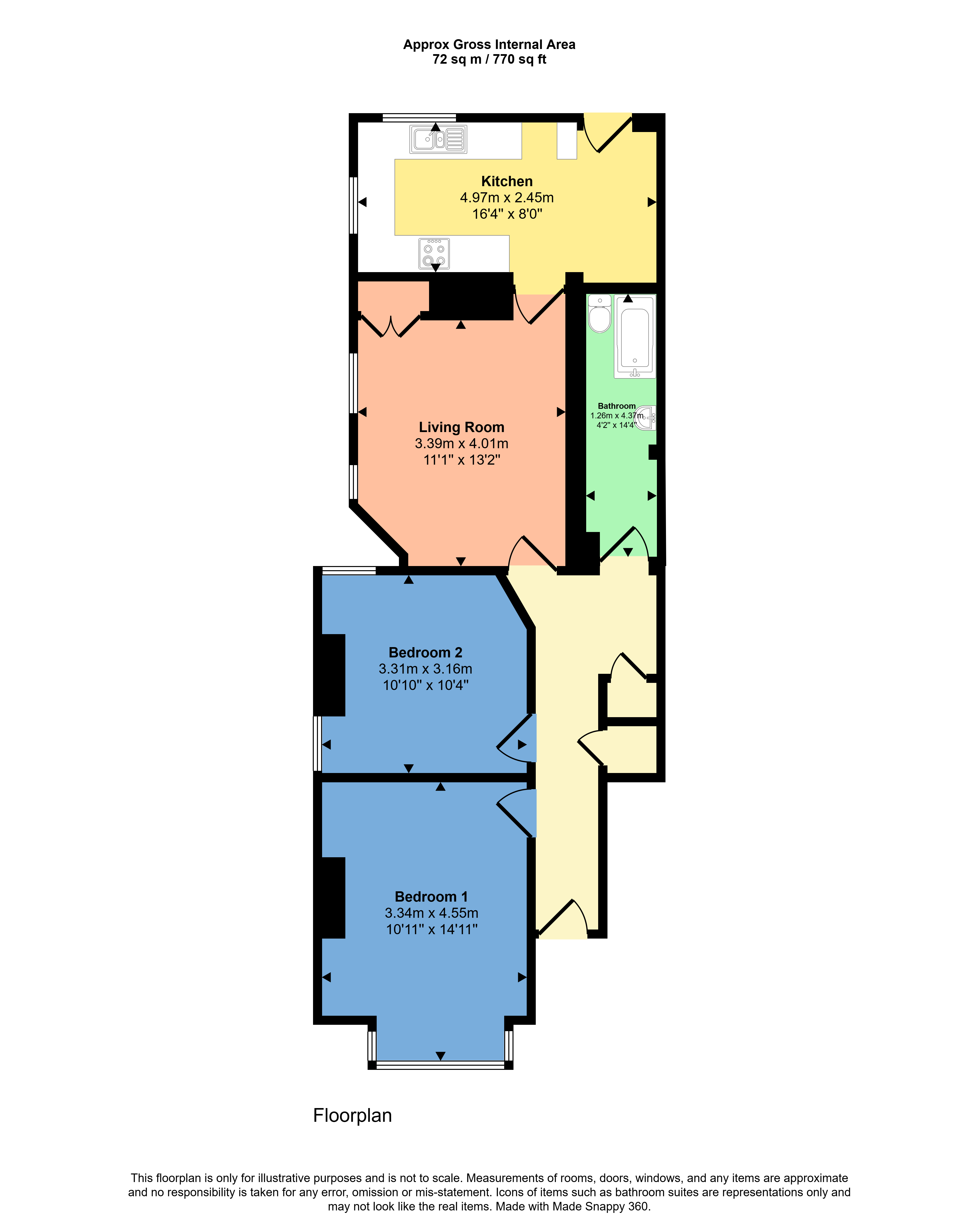 Victoria Road, Cornwall floorplan