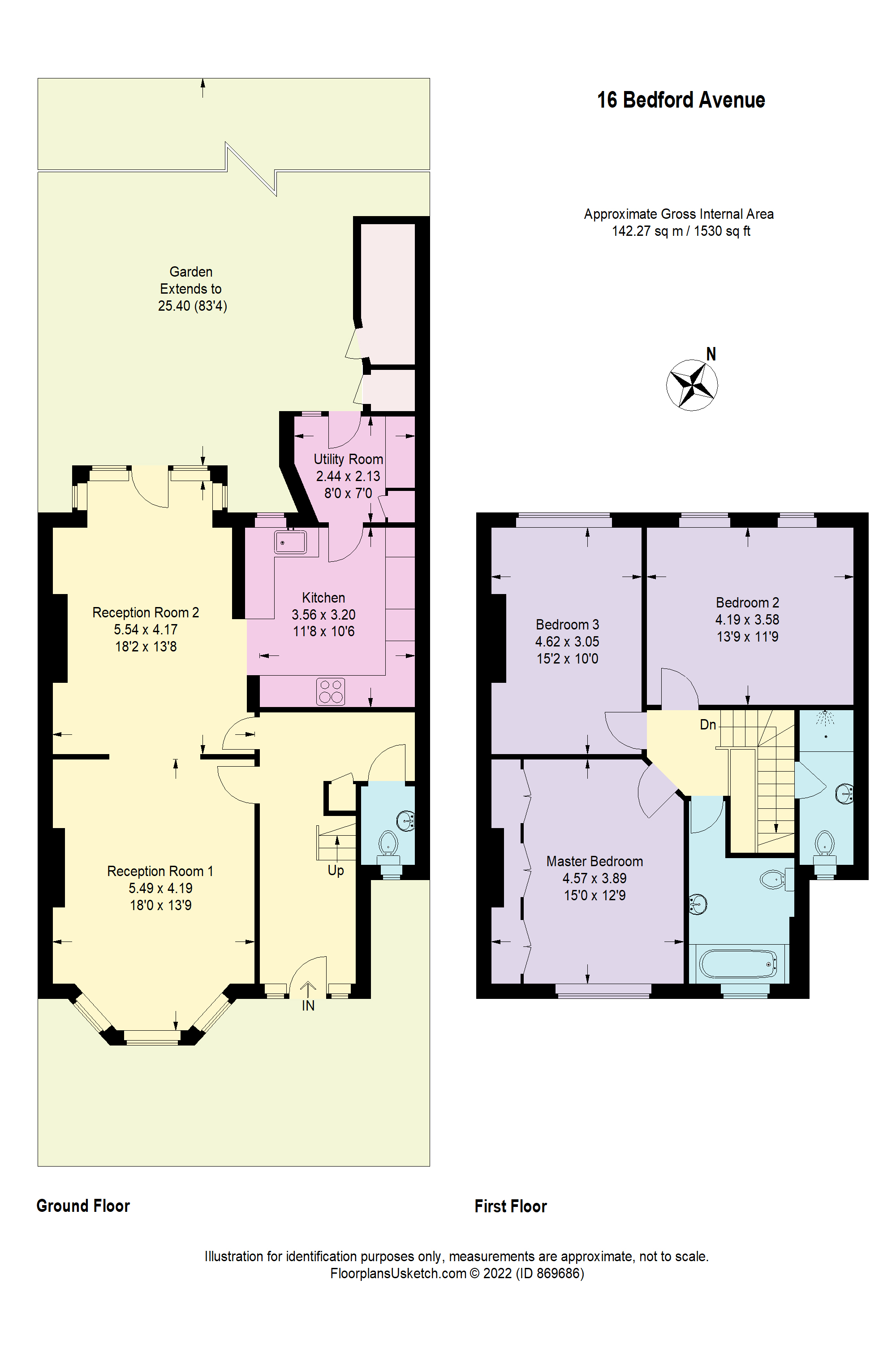 Bedford Avenue, Hertfordshire EN5, 3 bedroom terraced house for