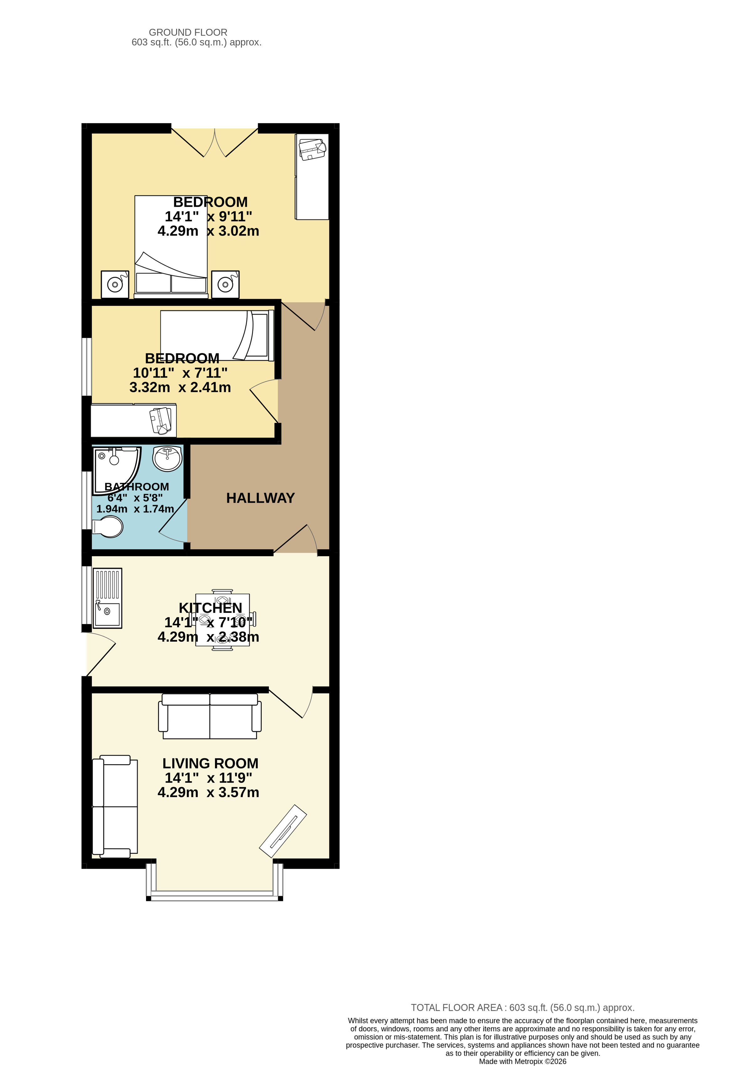 34, School Lane, Bridlington floorplan