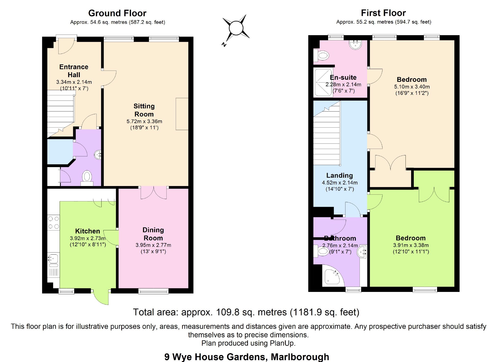 2 Bedrooms Terraced house to rent in Wye House Gardens, Marlborough, Wiltshire SN8