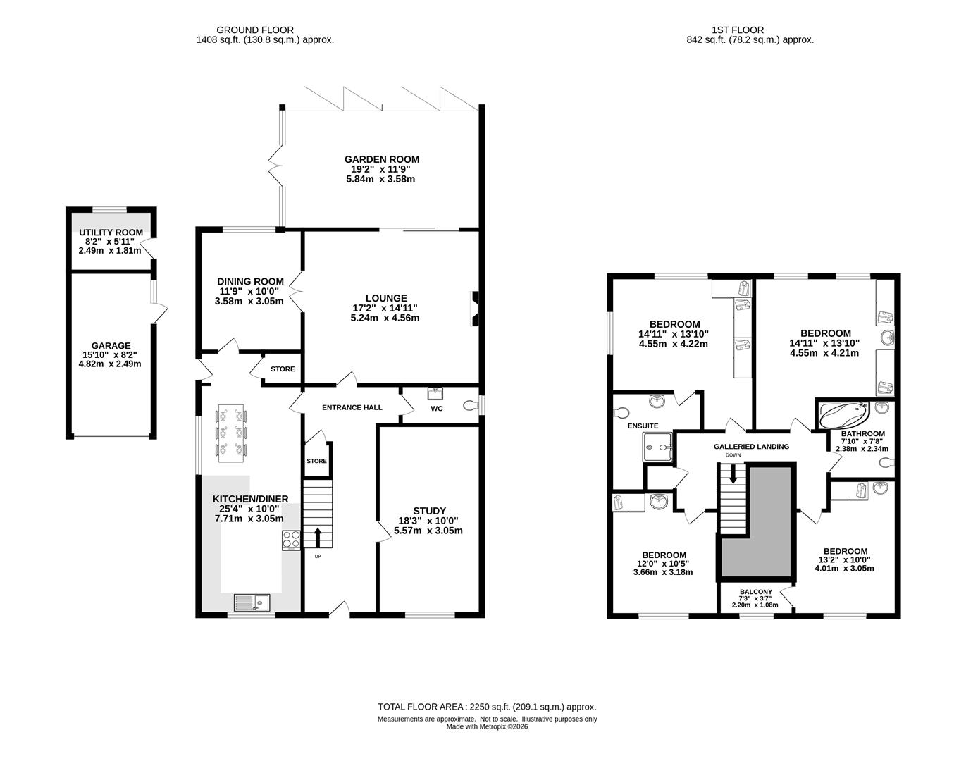 The Conifers, Ongar Road, Brentwood floorplan