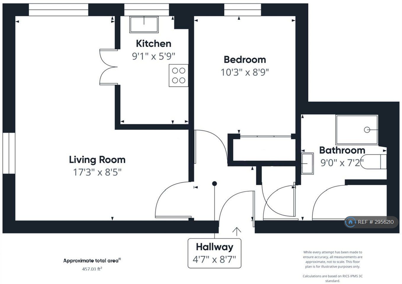 Oaktree Court, Addlestone Park, Addlestone floorplan
