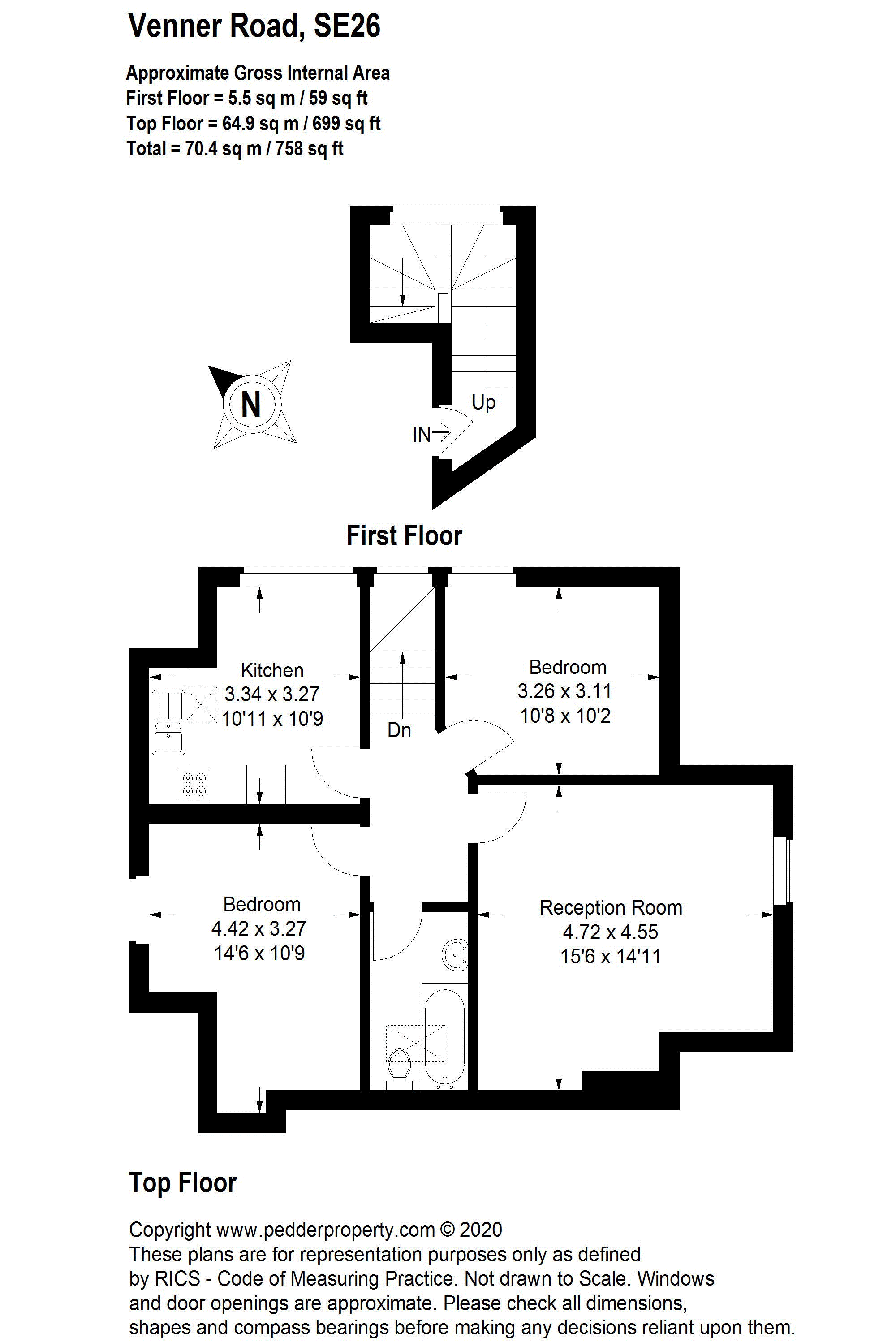 Venner Road, Sydenham, London SE26, 2 bedroom flat for sale 55115568