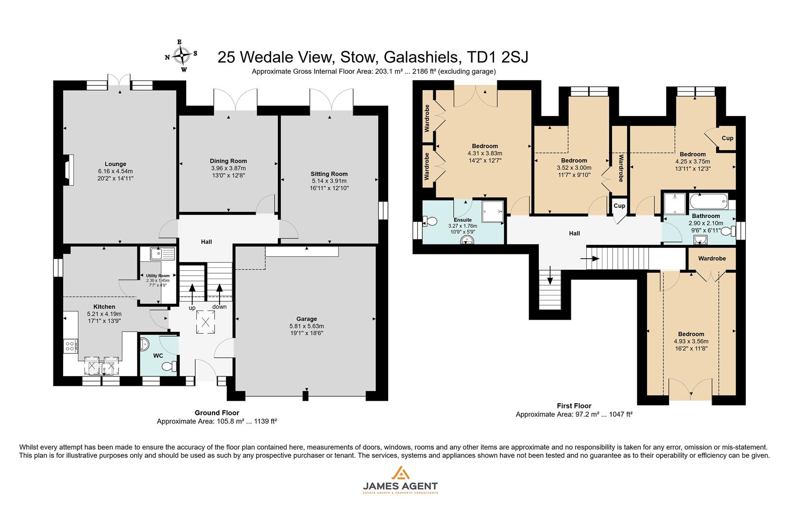 25, Wedale View, Galashiels floorplan