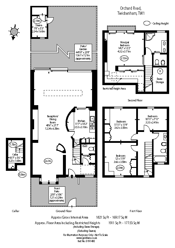 Orchard Road, St Margarets, Twickenham TW1, 4 bedroom terraced house