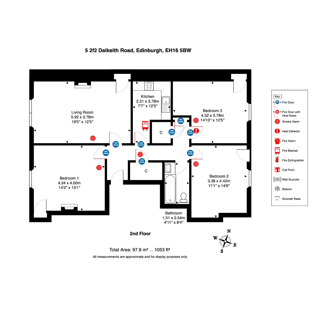 2F2, 5, Dalkeith Road, Edinburgh floorplan