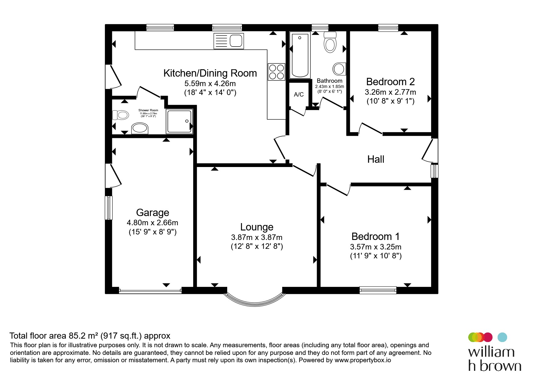 12, Fairfields, Spalding floorplan