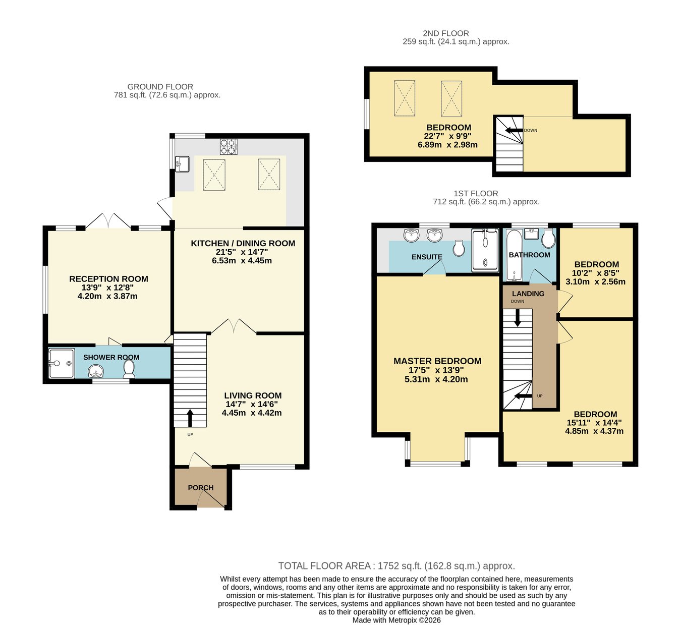 11, Courtfield Road, Ashford floorplan