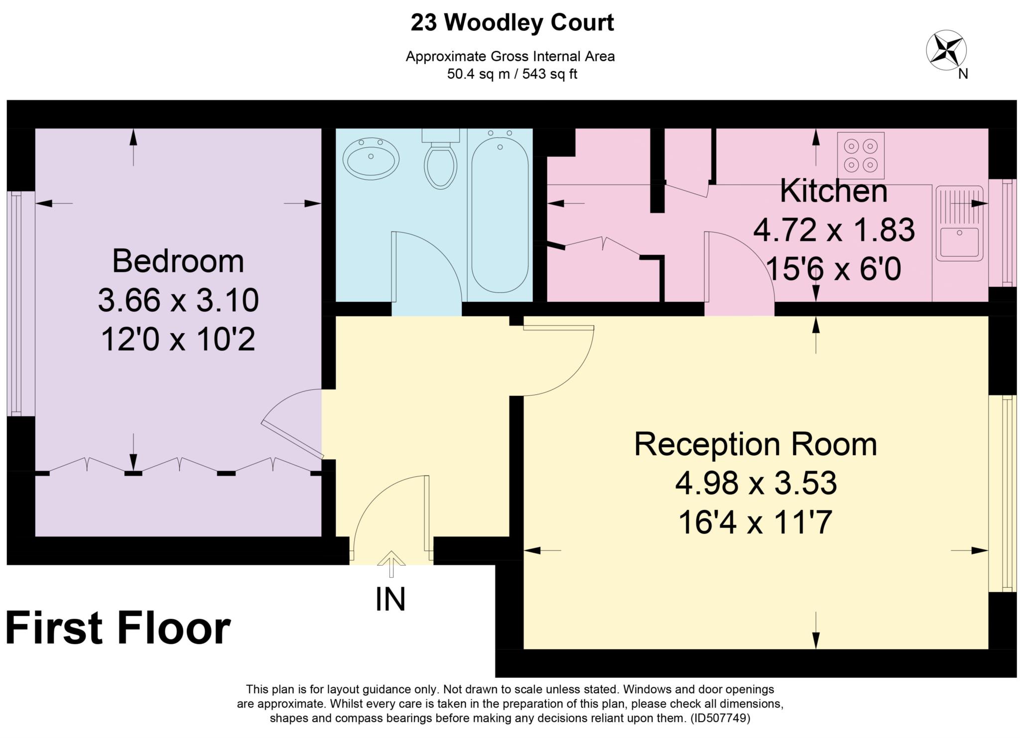 1 Bedrooms Flat to rent in Woodley Court, Highmoor, Amersham HP7