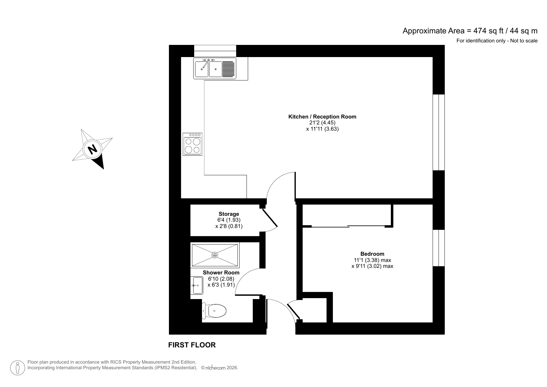 Flat 6, Headley Court, 78, Lawrie Park Road, London floorplan