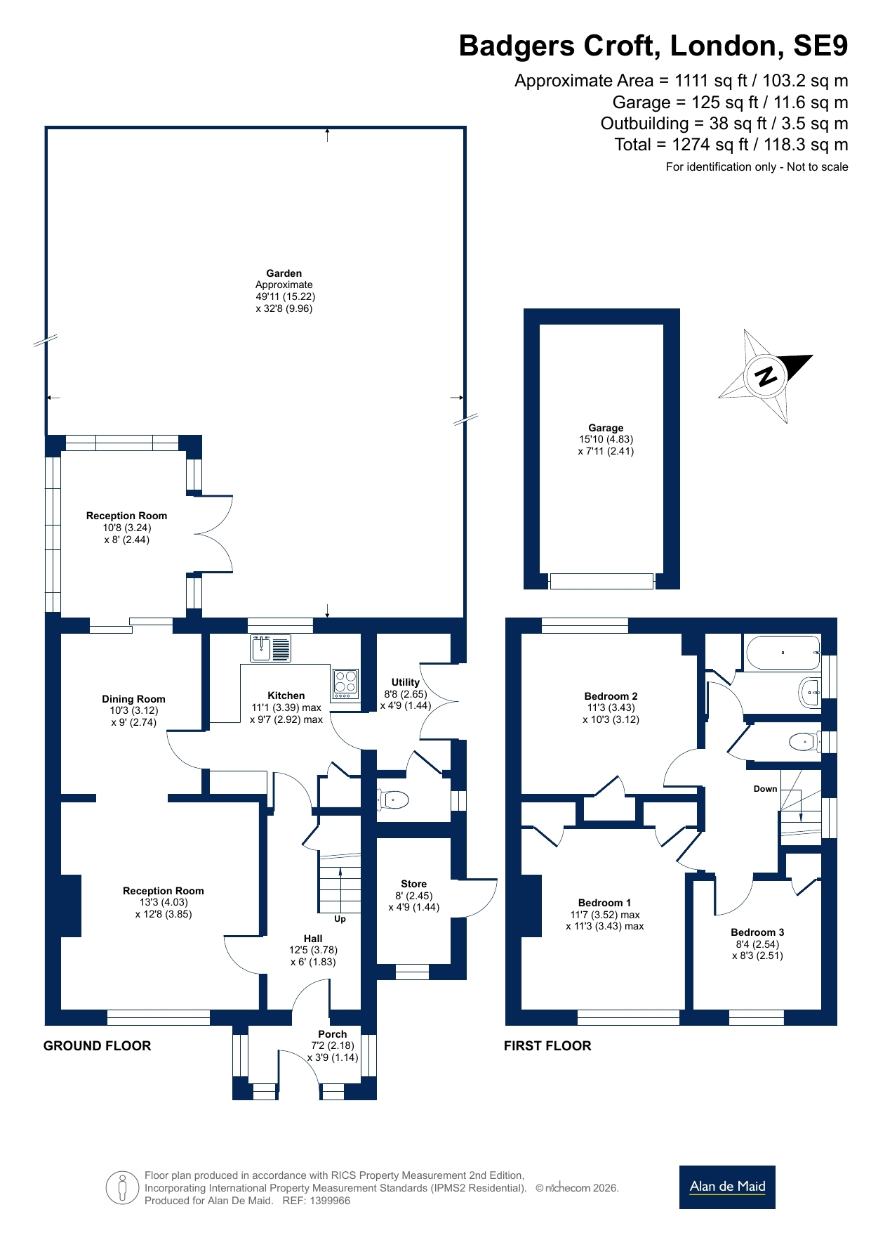 34, Badgers Croft, London floorplan