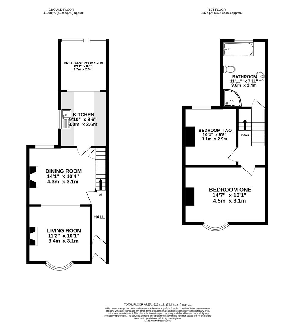 26, Prince Of Wales Road, Dorset floorplan